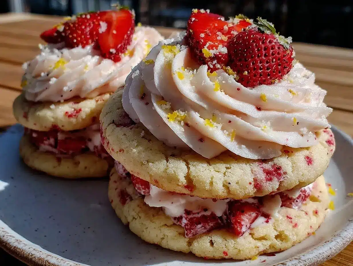 Soft Strawberry Lemonade Sugar Cookies preparation steps