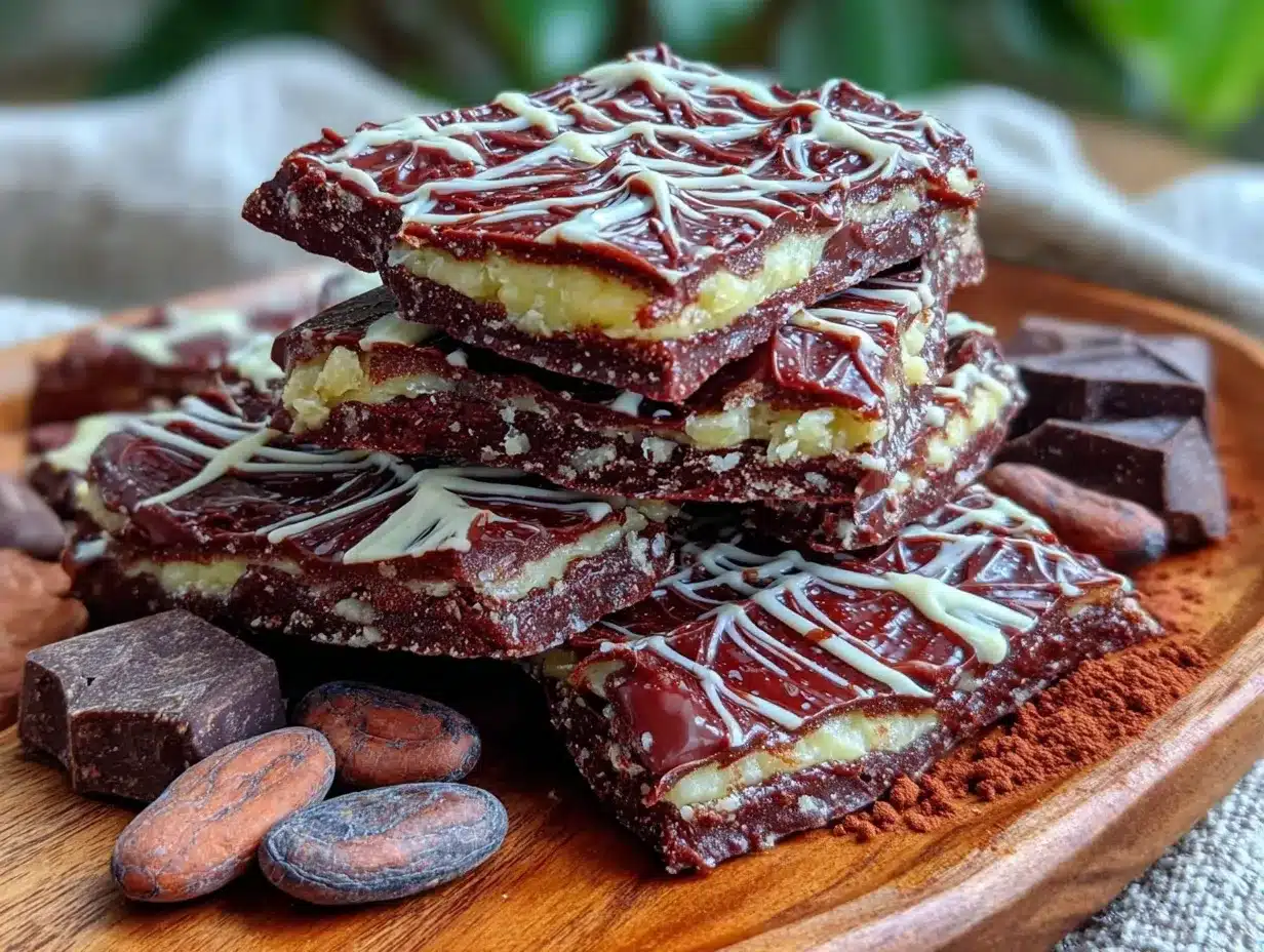 spiderweb chocolate bark preparation steps