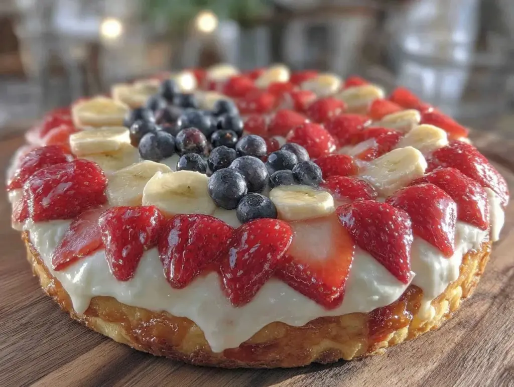 american flag fruit pizza - featured image