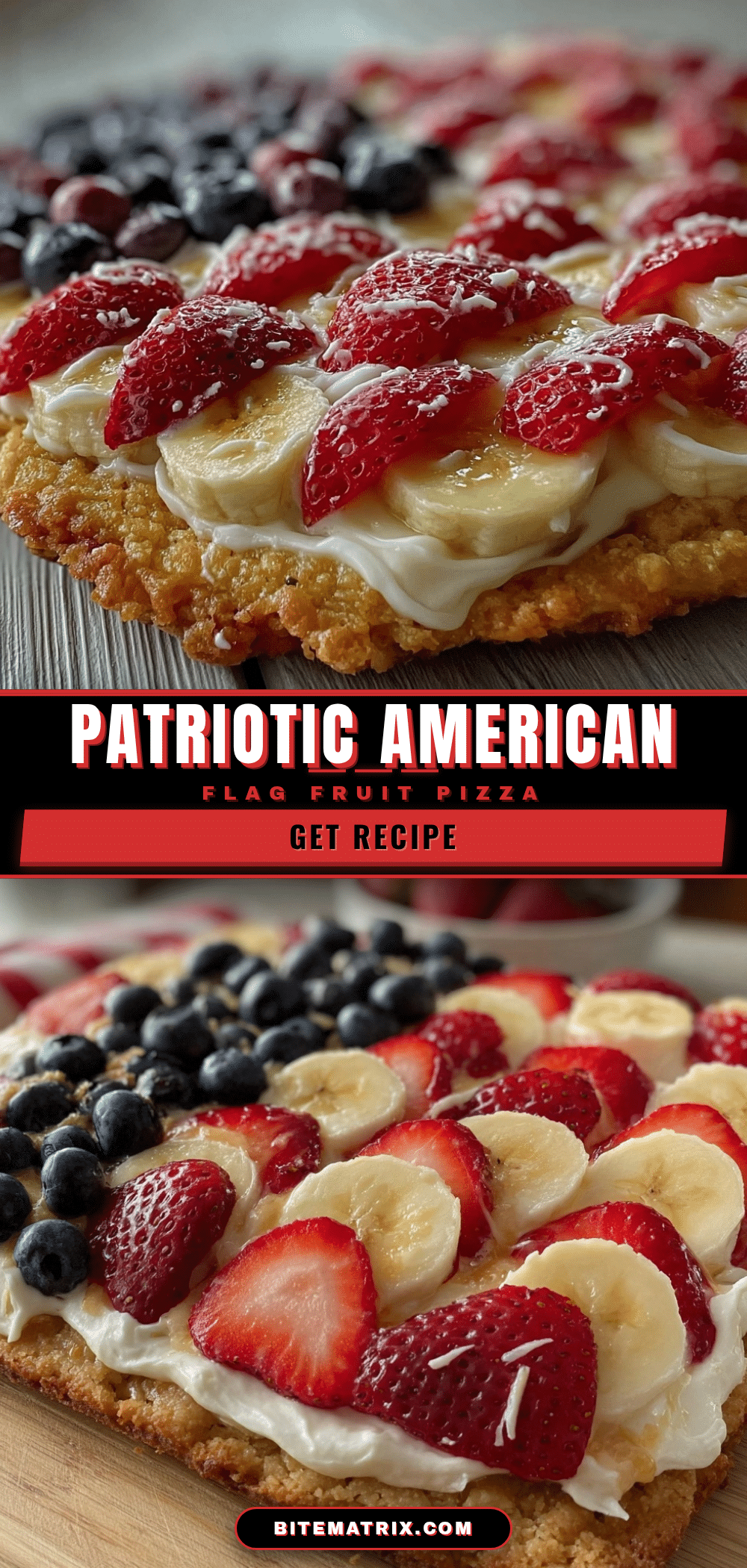 American Flag Fruit Pizza recipe