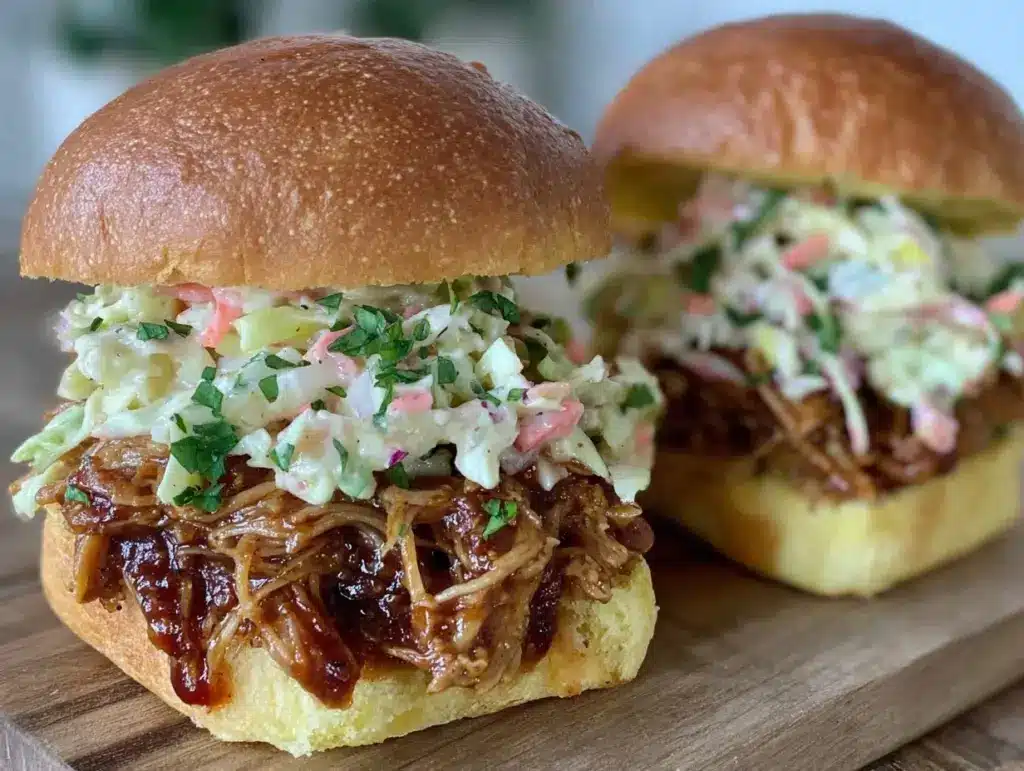 BBQ pulled pork sliders - featured image