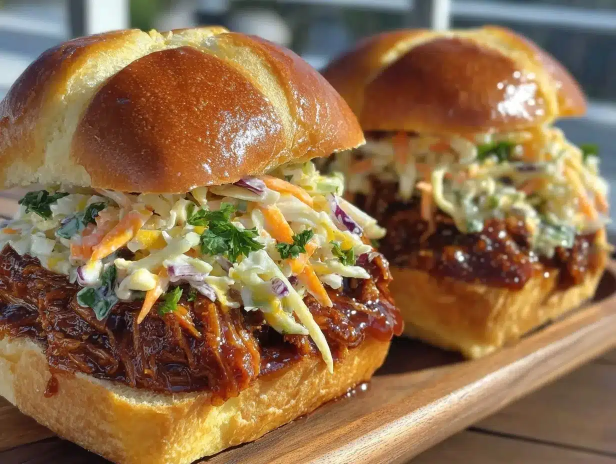 BBQ pulled pork sliders preparation steps