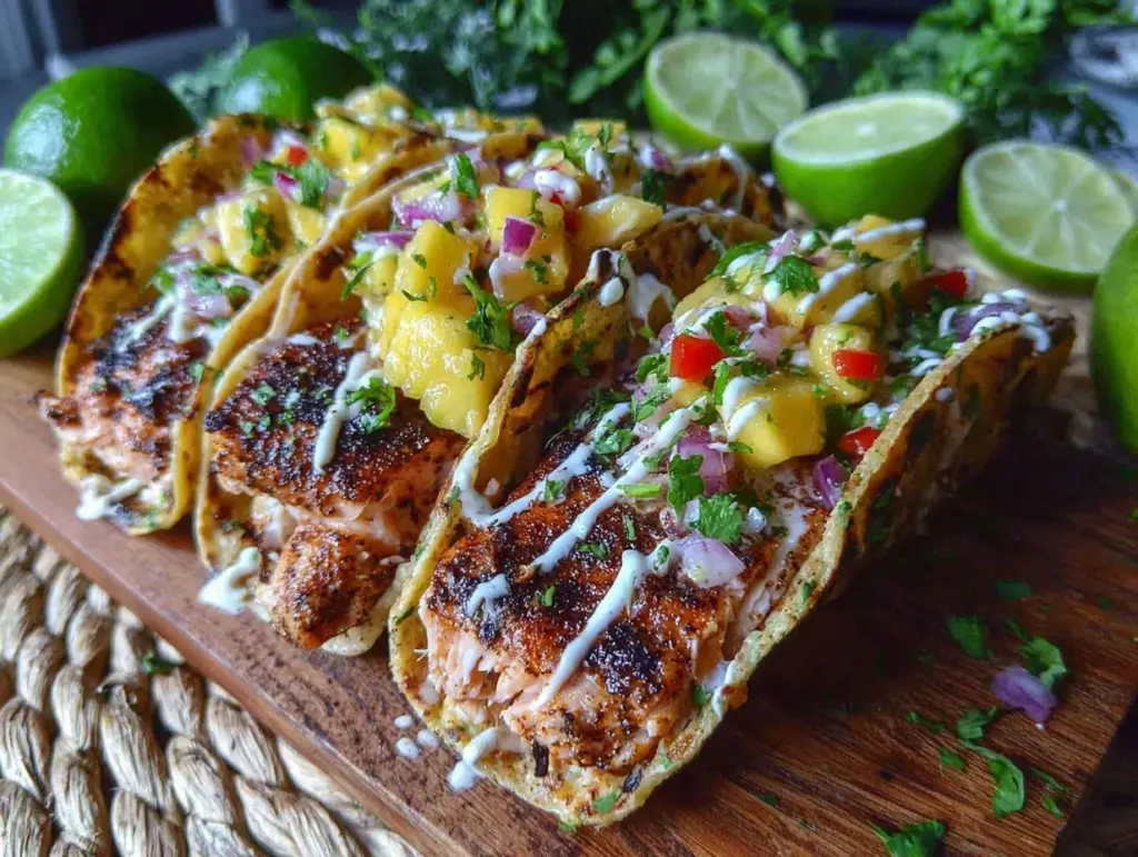 blackened mahi mahi tacos - featured image