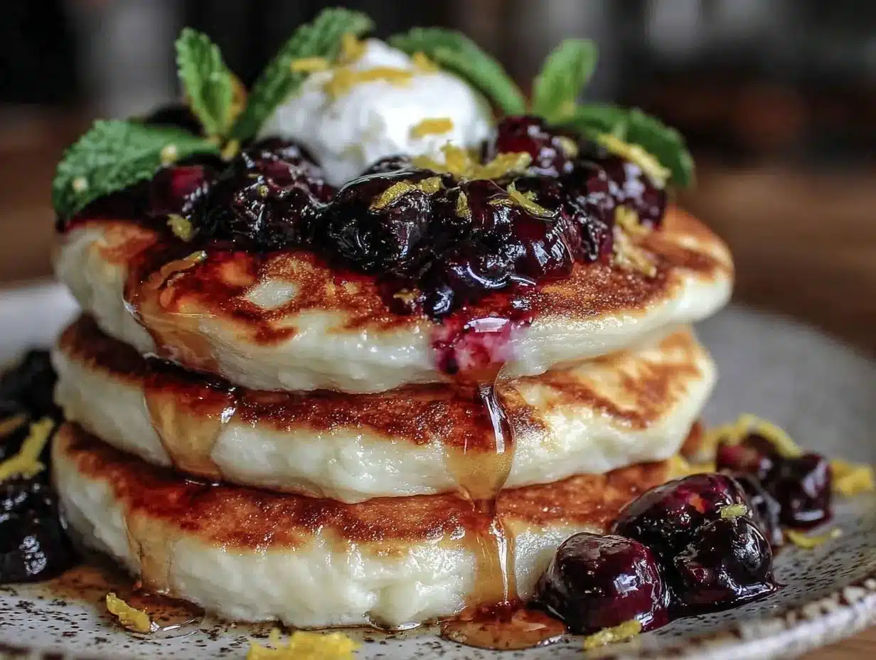 blueberry lemon ricotta pancakes preparation steps