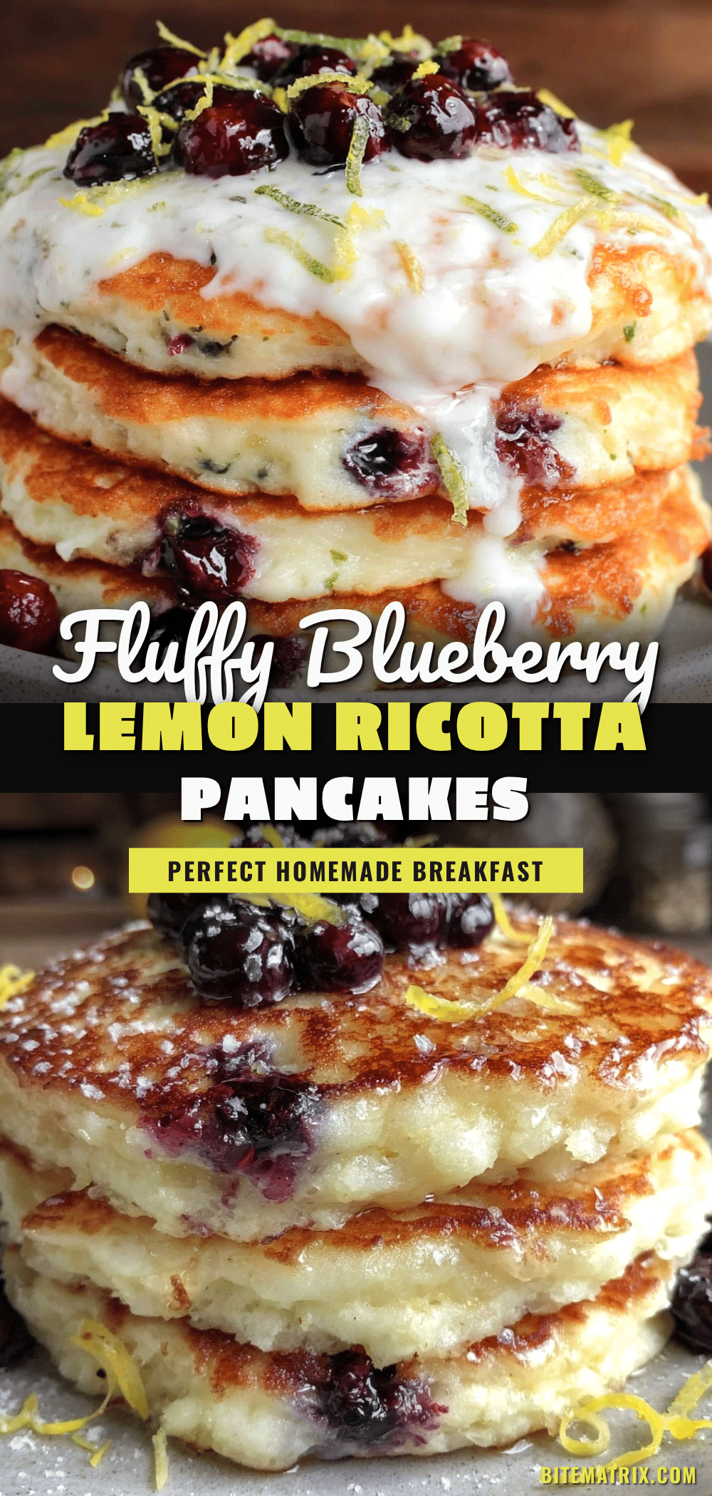 blueberry lemon ricotta pancakes recipe