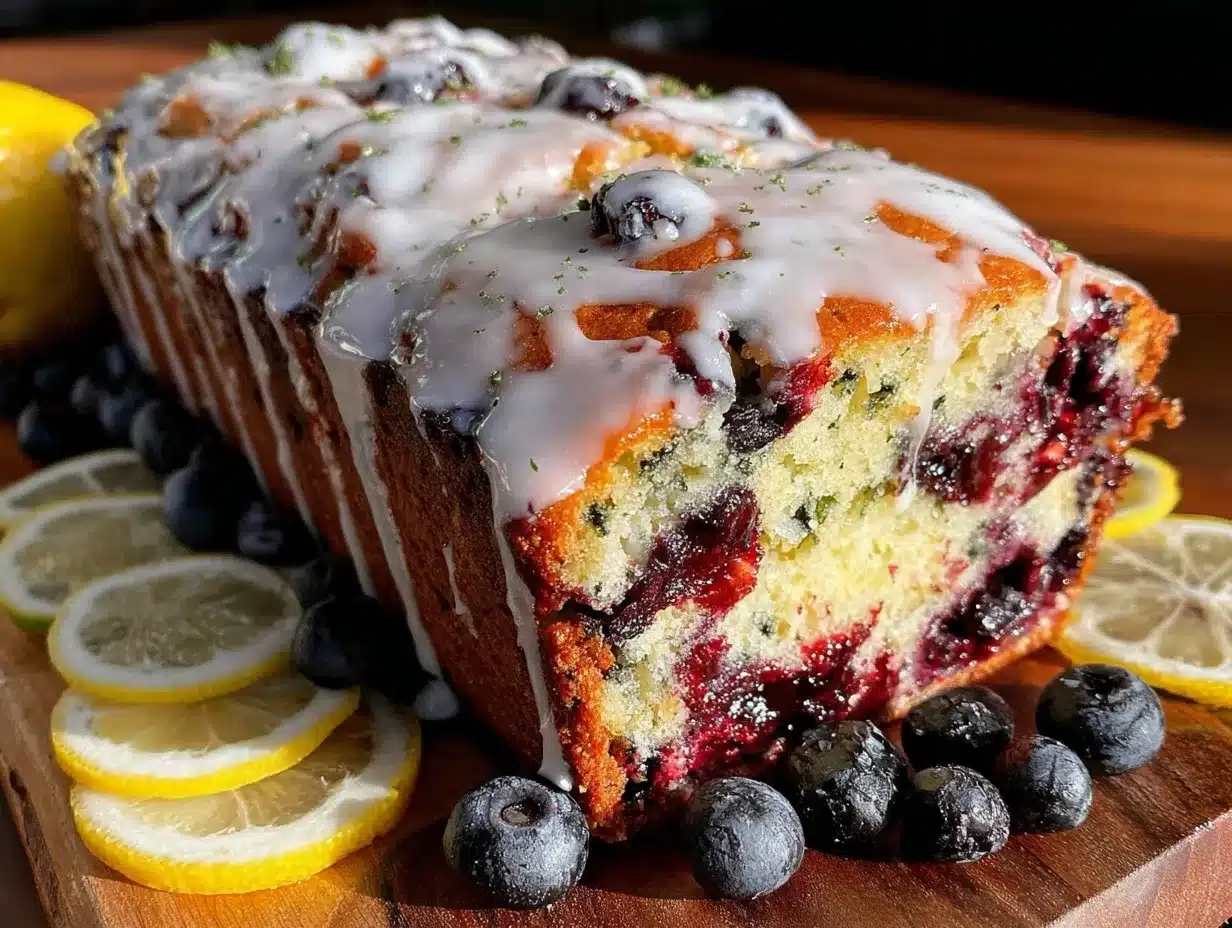 blueberry zucchini bread preparation steps