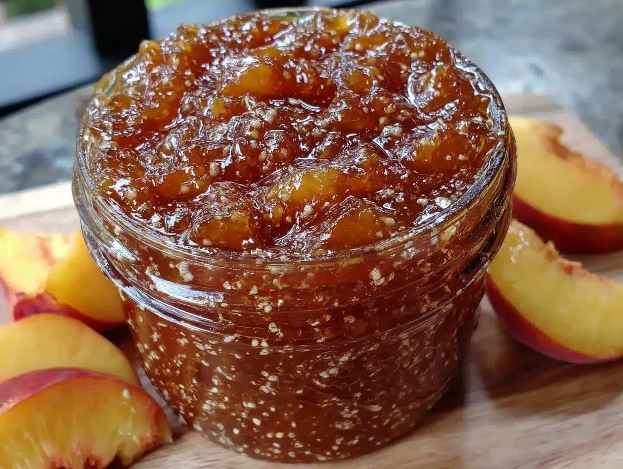 bourbon vanilla peach preserves preparation steps