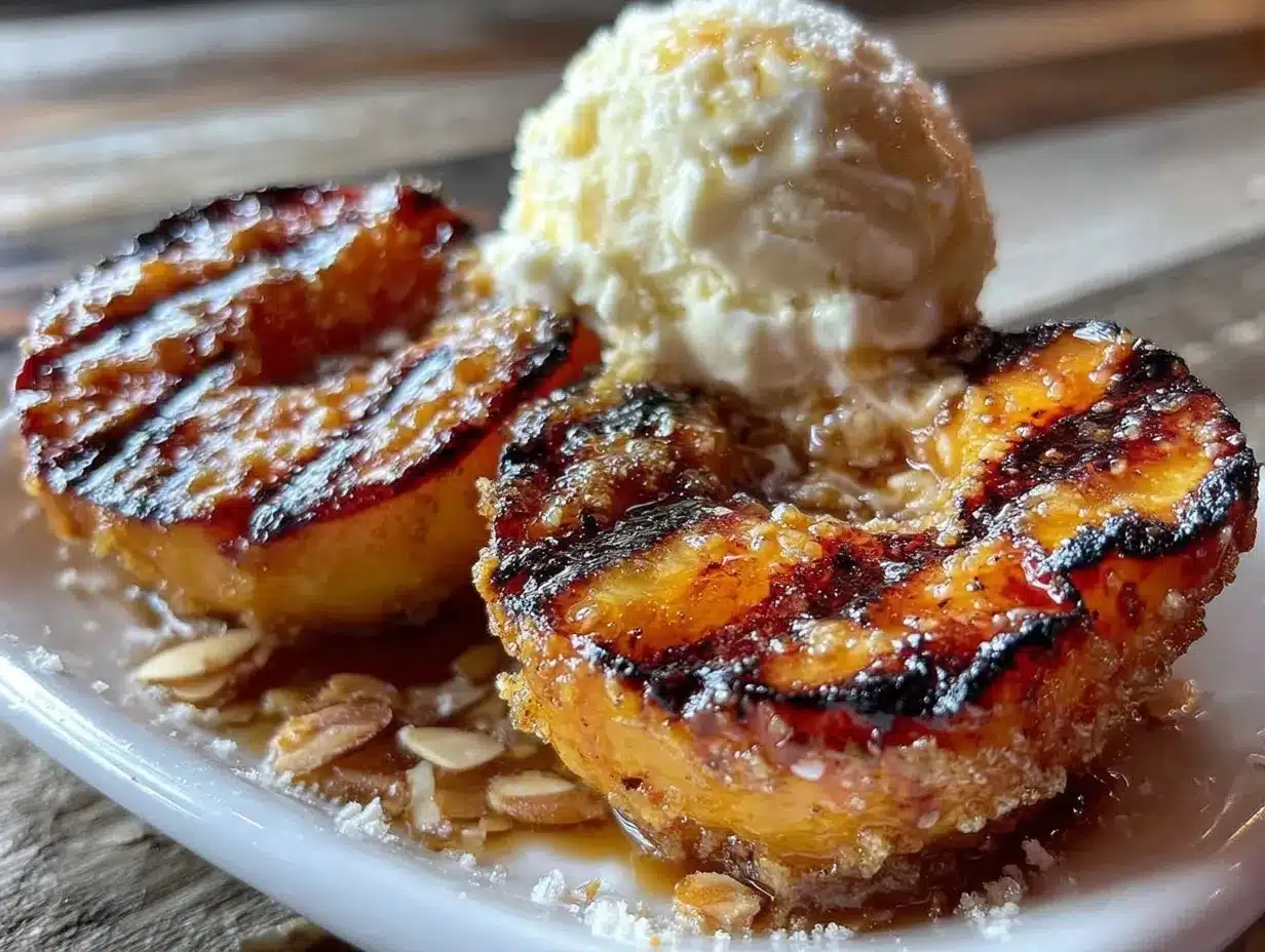 brown butter grilled peaches preparation steps