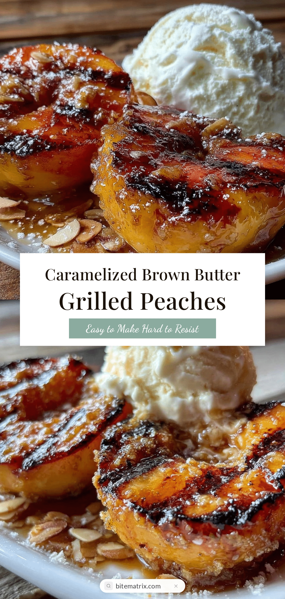brown butter grilled peaches recipe