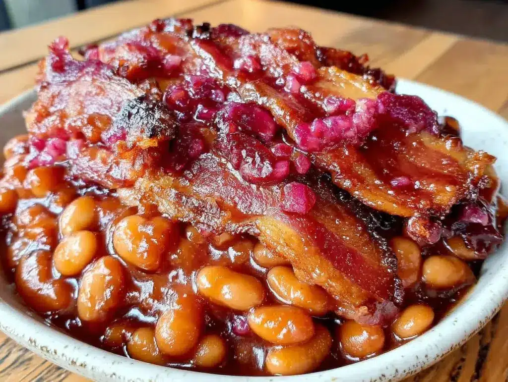 brown sugar baked beans - featured image