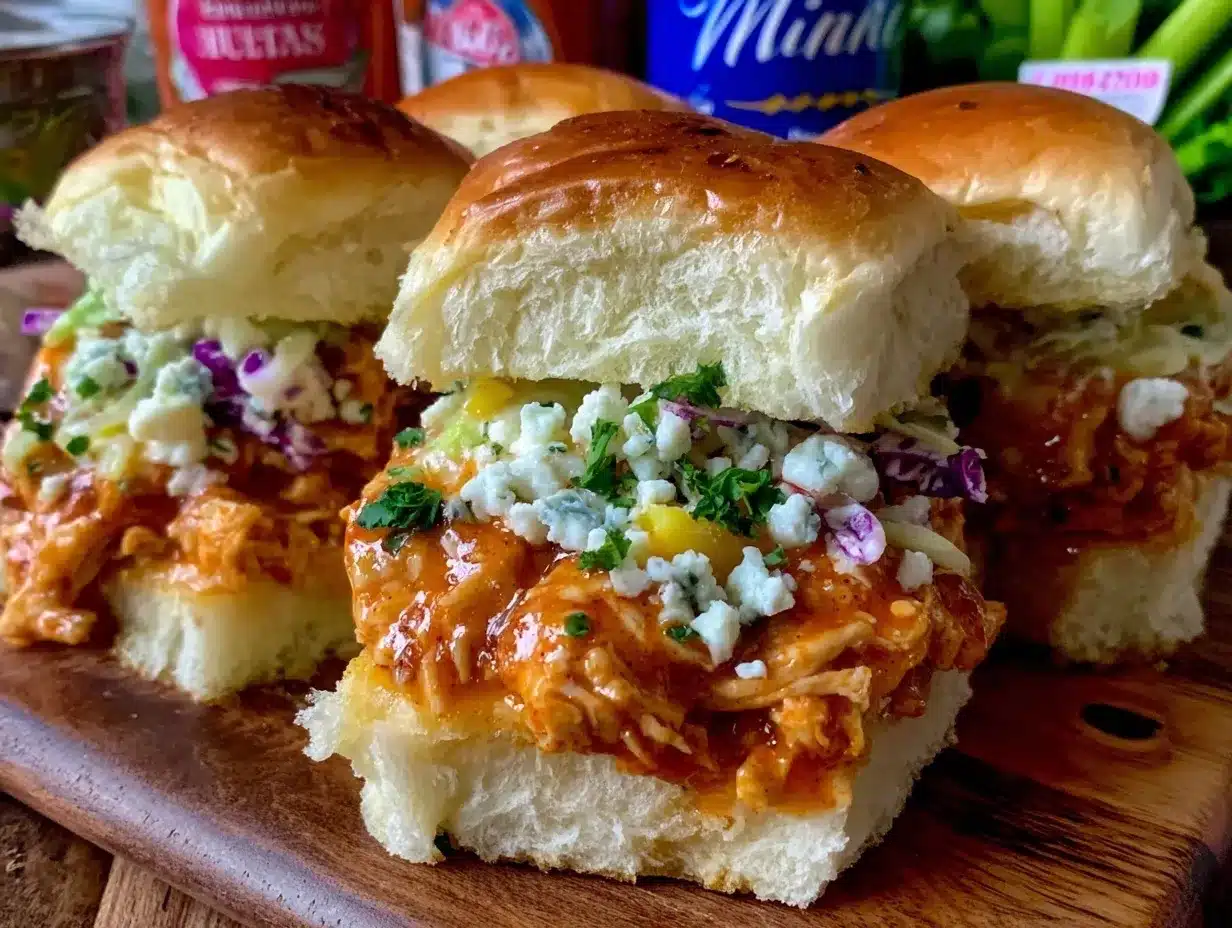 buffalo chicken sliders preparation steps