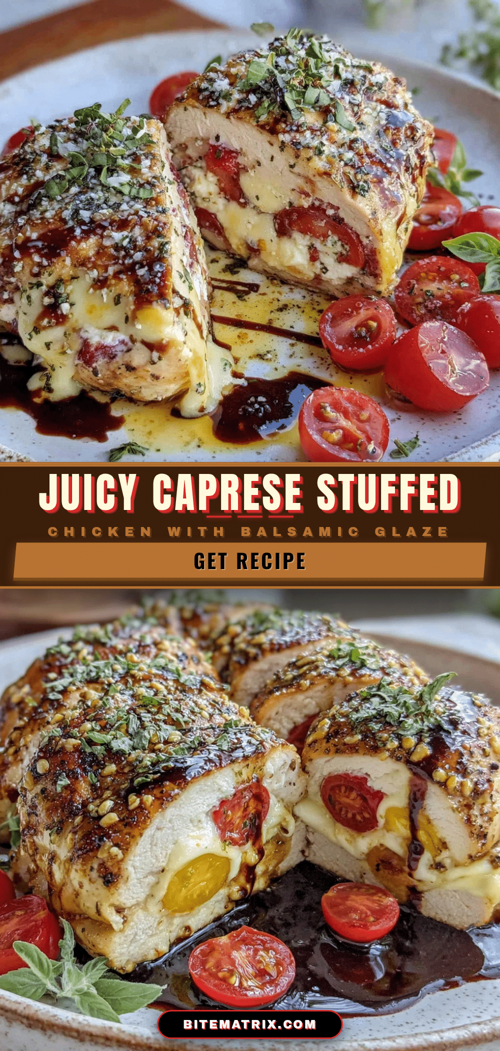 Caprese stuffed chicken breast recipe