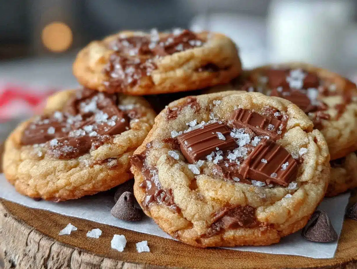 chewy peanut butter chocolate chip lunch box cookies - featured image