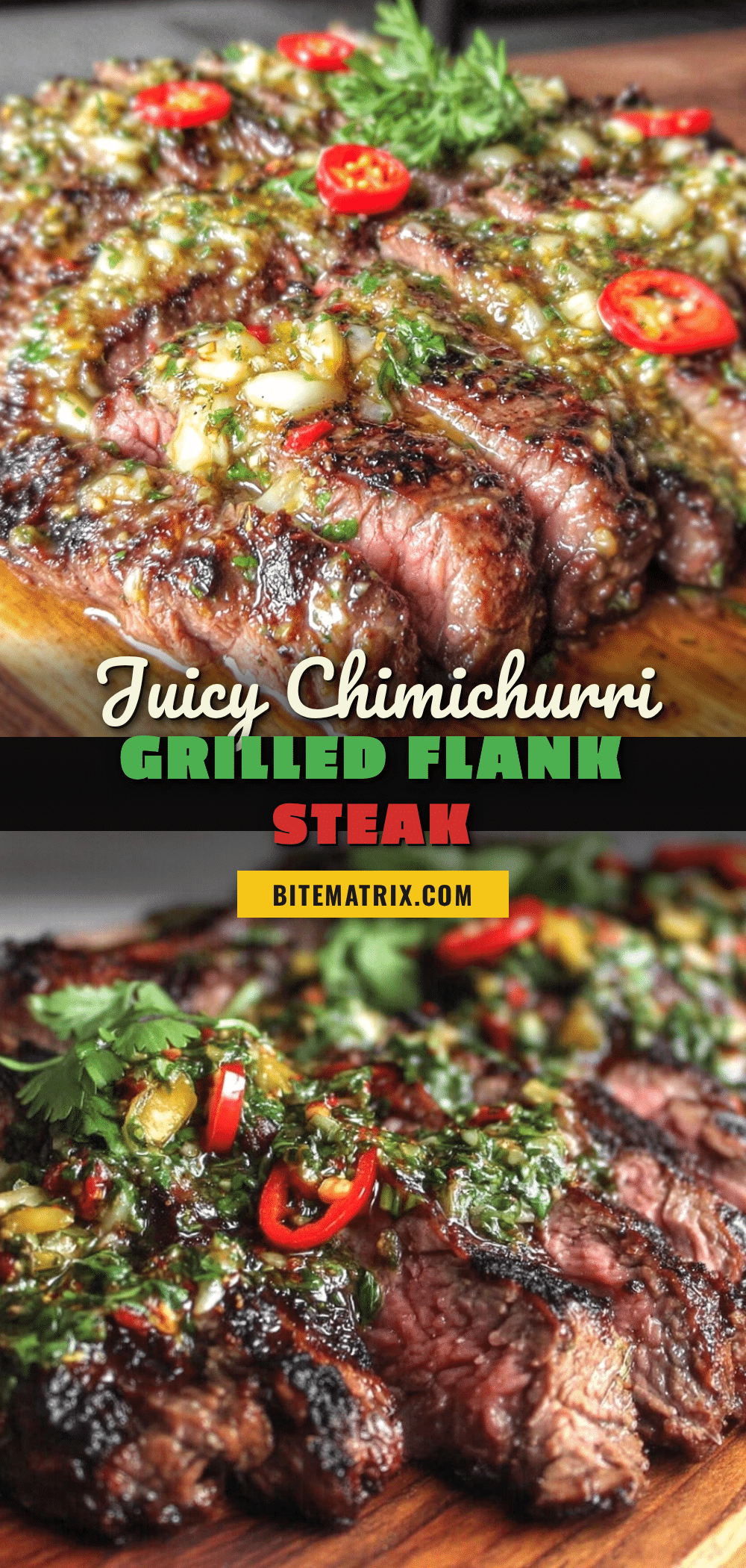 chimichurri grilled flank steak recipe