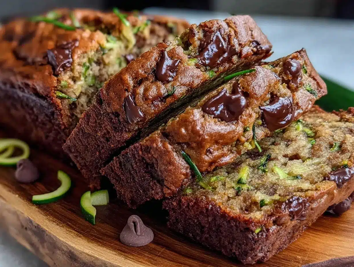 chocolate chip zucchini banana bread preparation steps