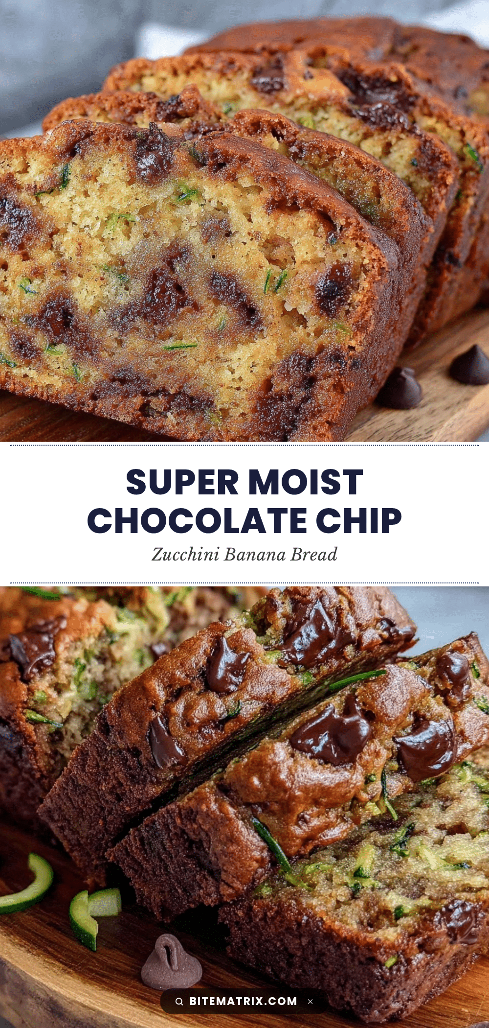 chocolate chip zucchini banana bread recipe