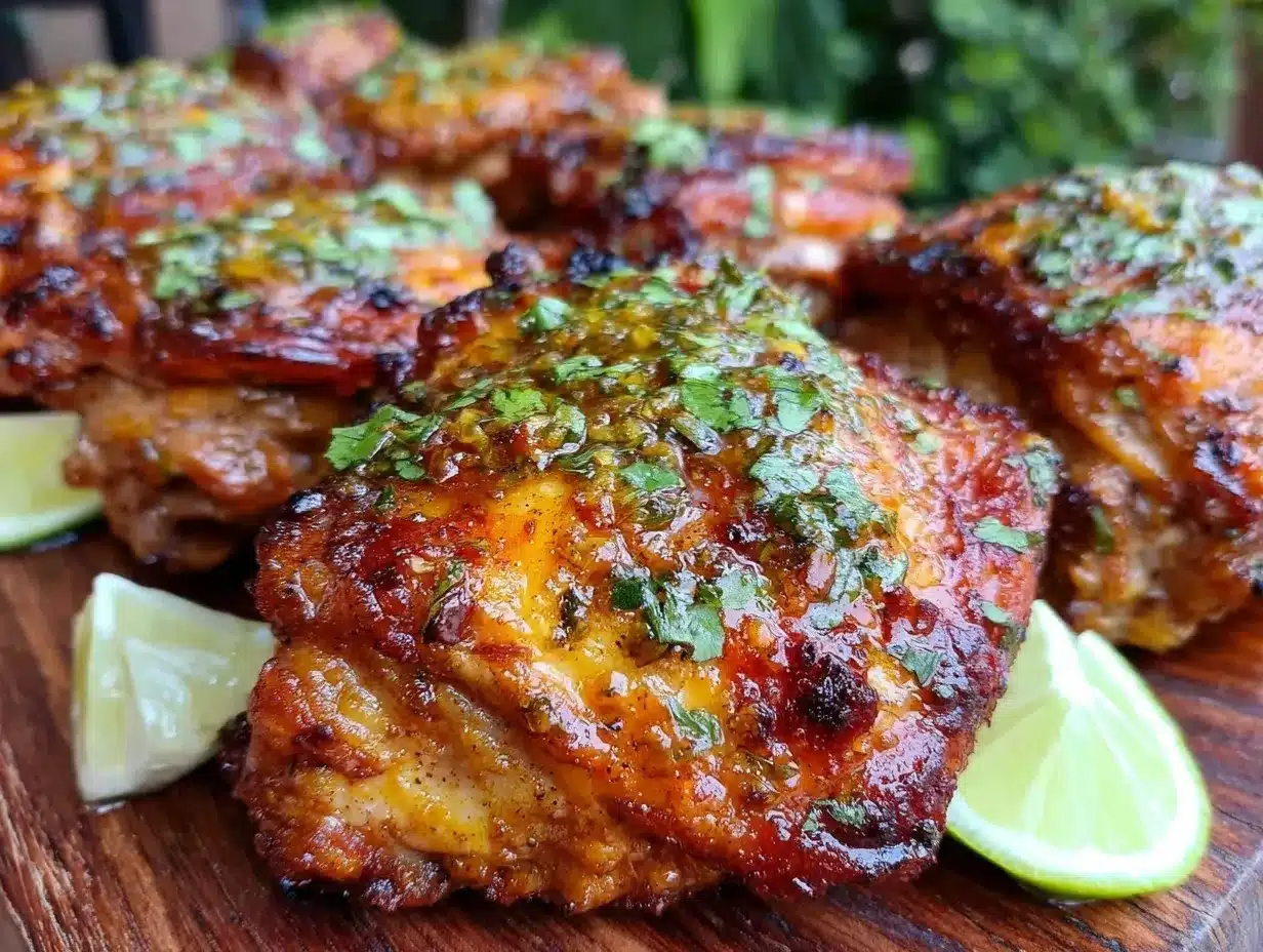 cilantro lime grilled chicken thighs preparation steps