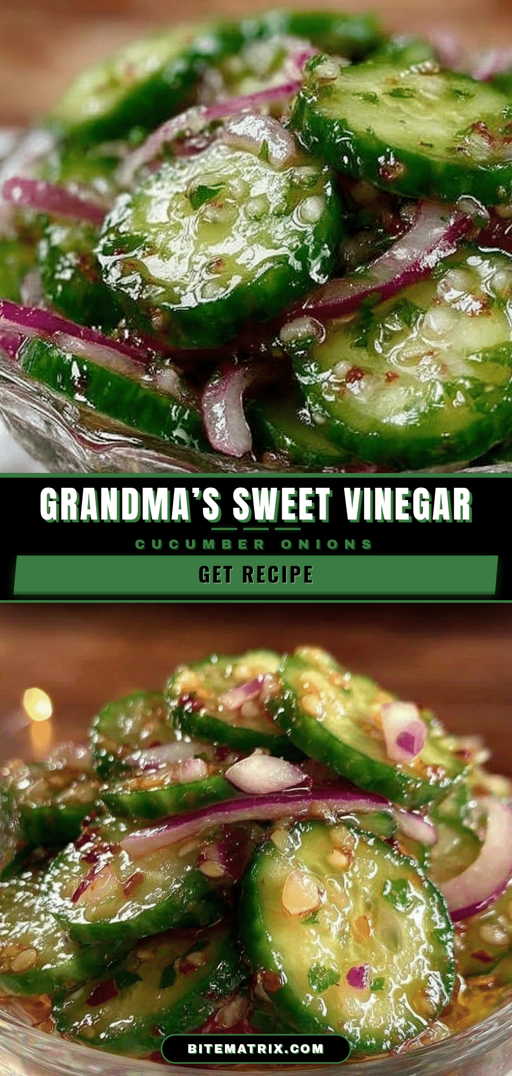 classic homemade cucumber and onions in sweet vinegar recipe