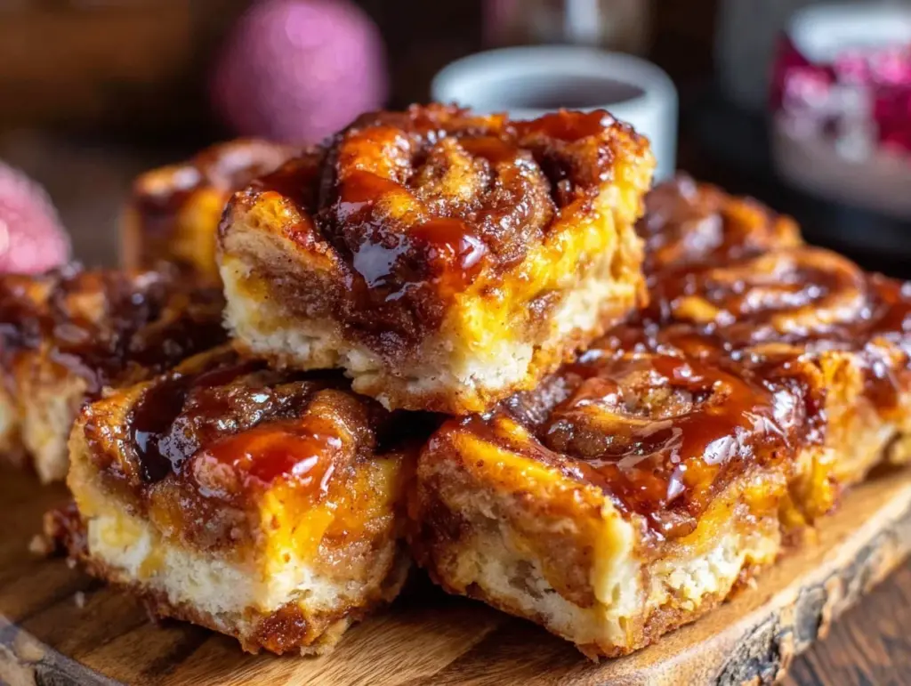cozy cinnamon roll apple pie bars - featured image