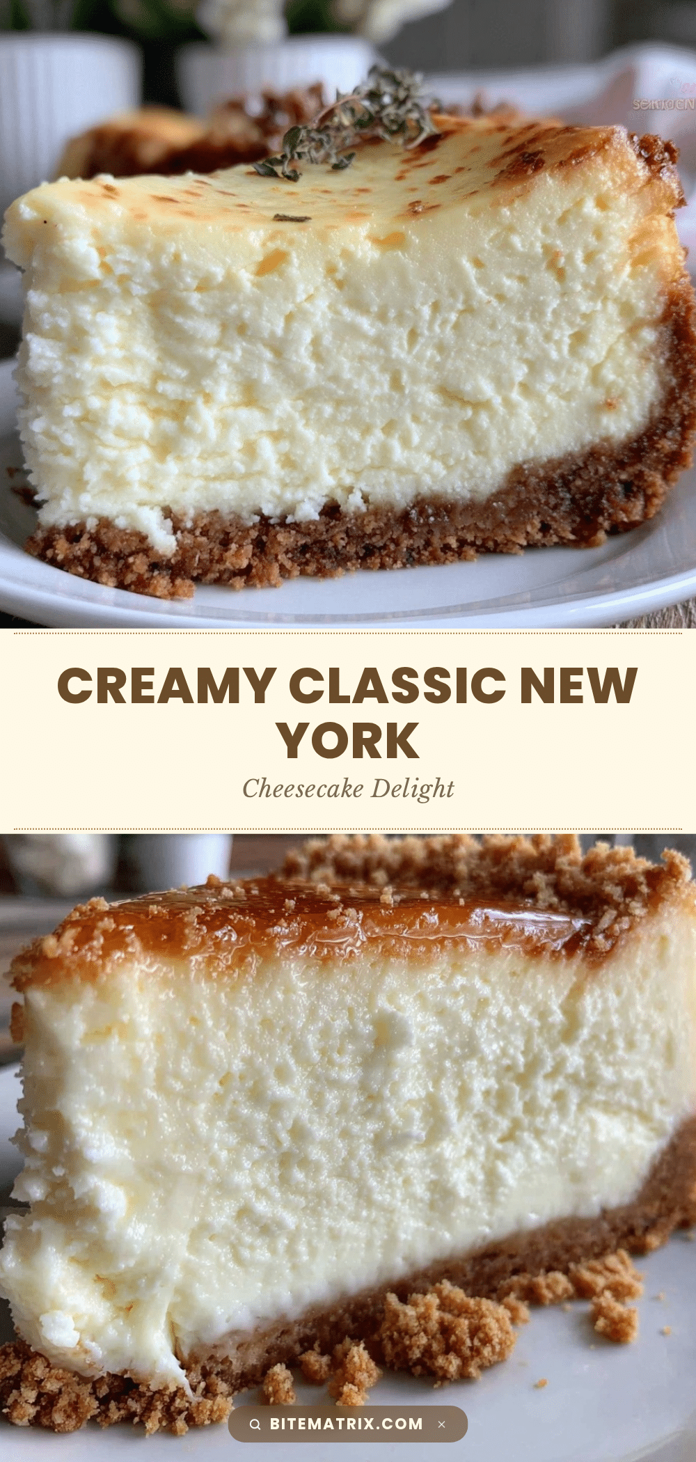 creamy classic New York cheesecake recipe