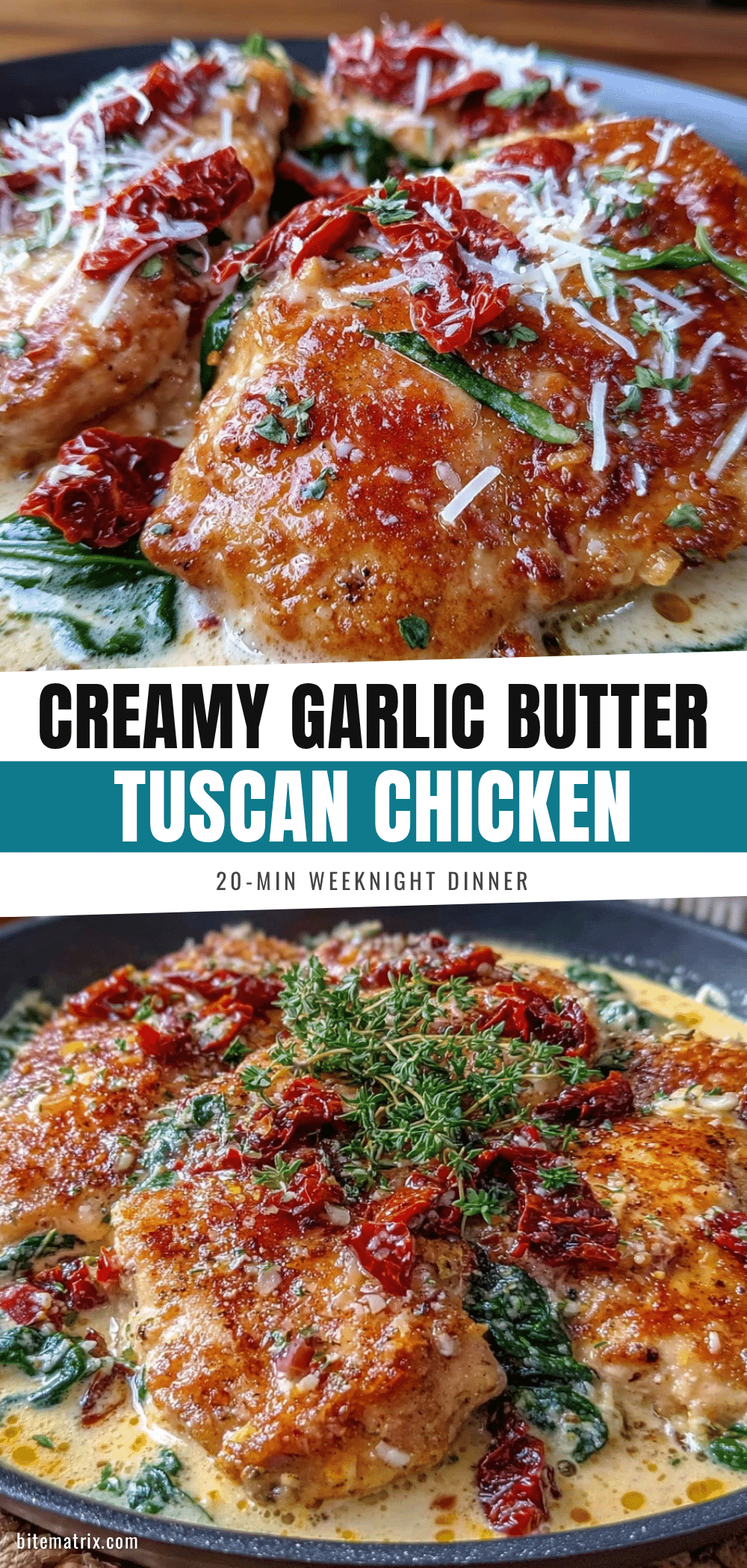 creamy garlic butter tuscan chicken recipe
