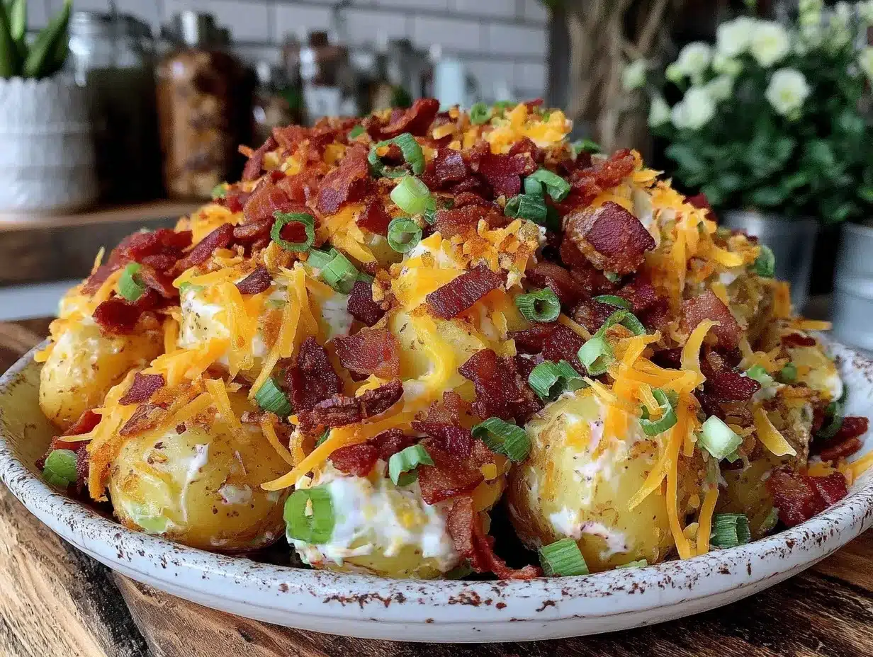 creamy loaded potato salad preparation steps