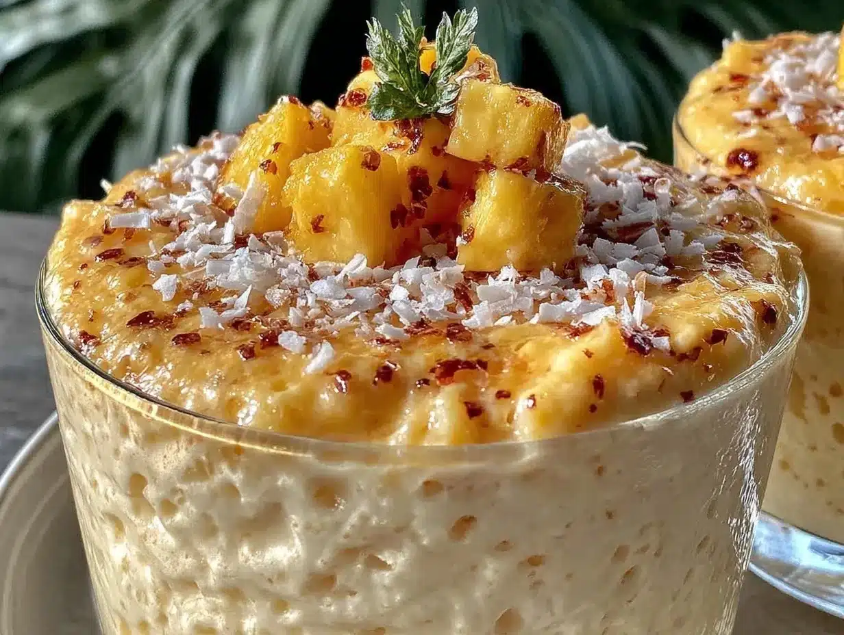 creamy mango coconut panna cotta preparation steps