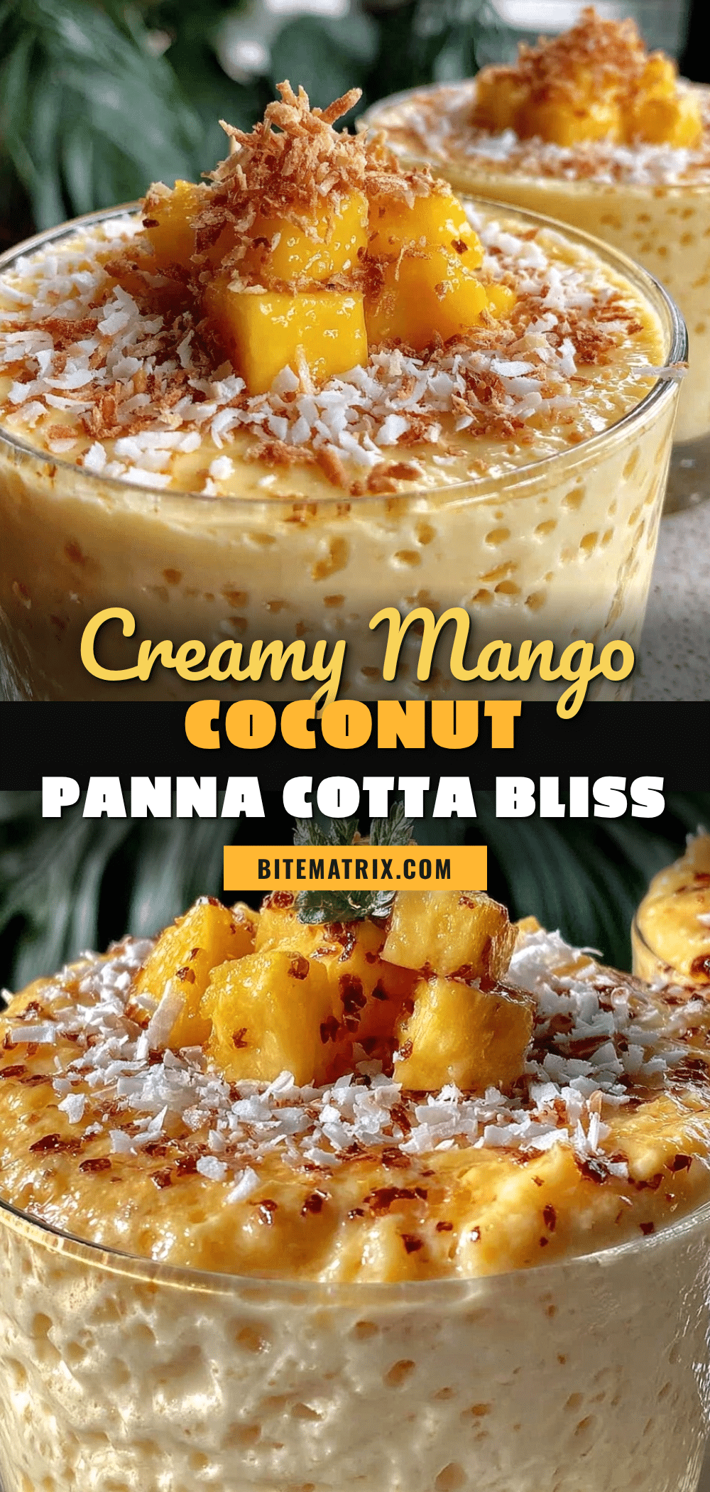 creamy mango coconut panna cotta recipe