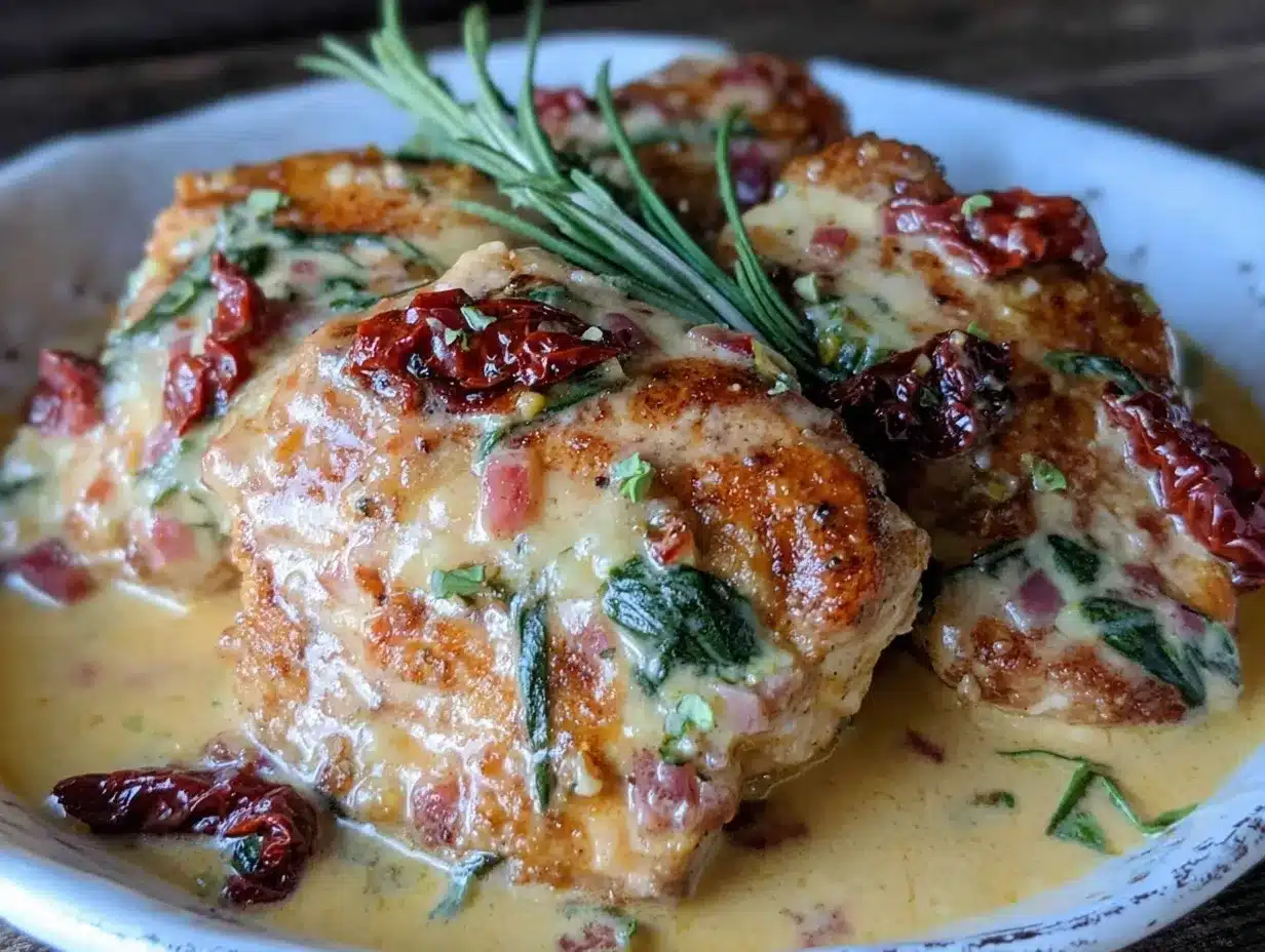 creamy tuscan chicken preparation steps