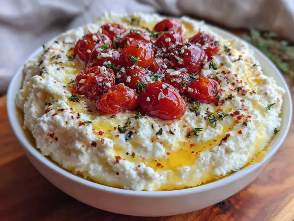 creamy whipped feta dip - featured image