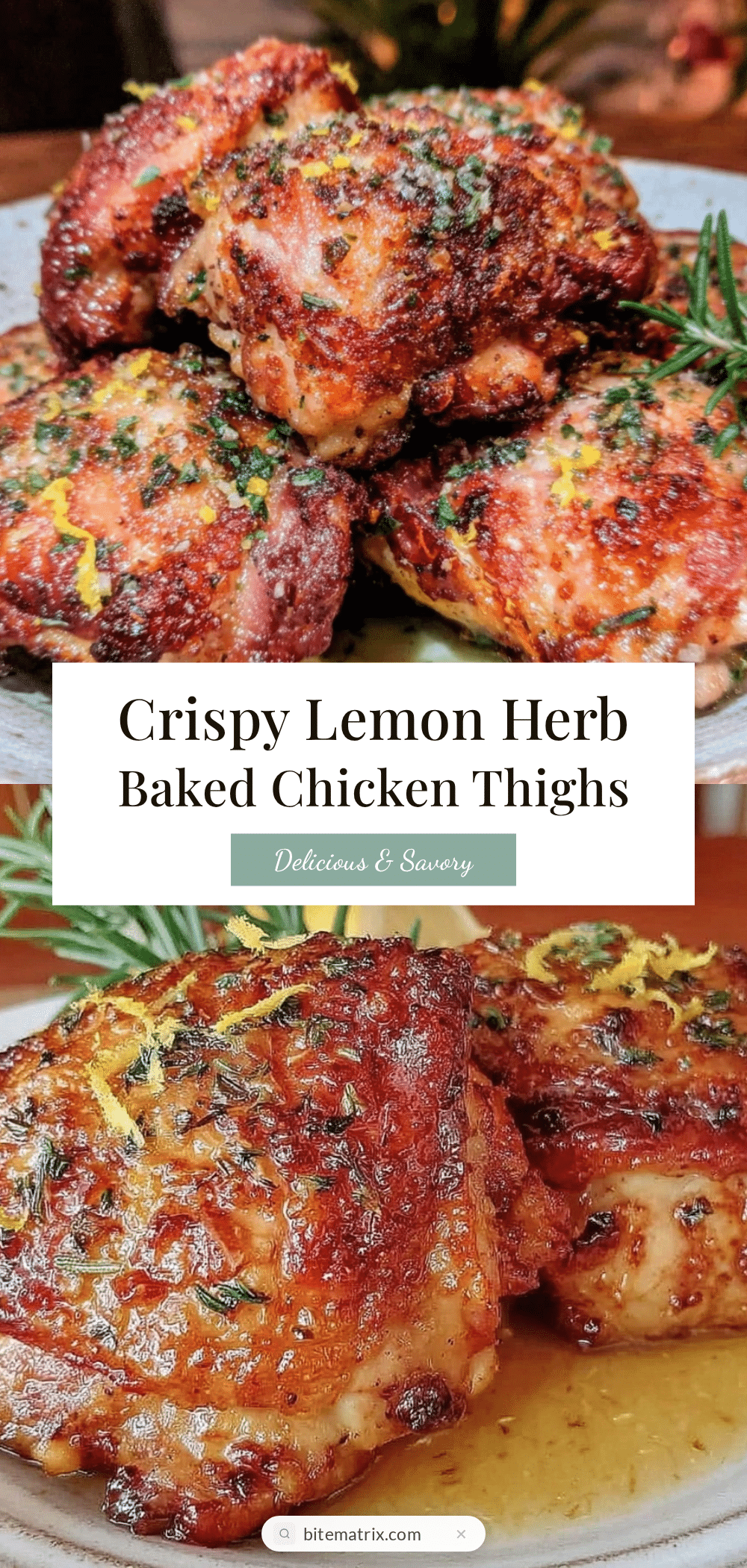 crispy baked chicken thighs recipe