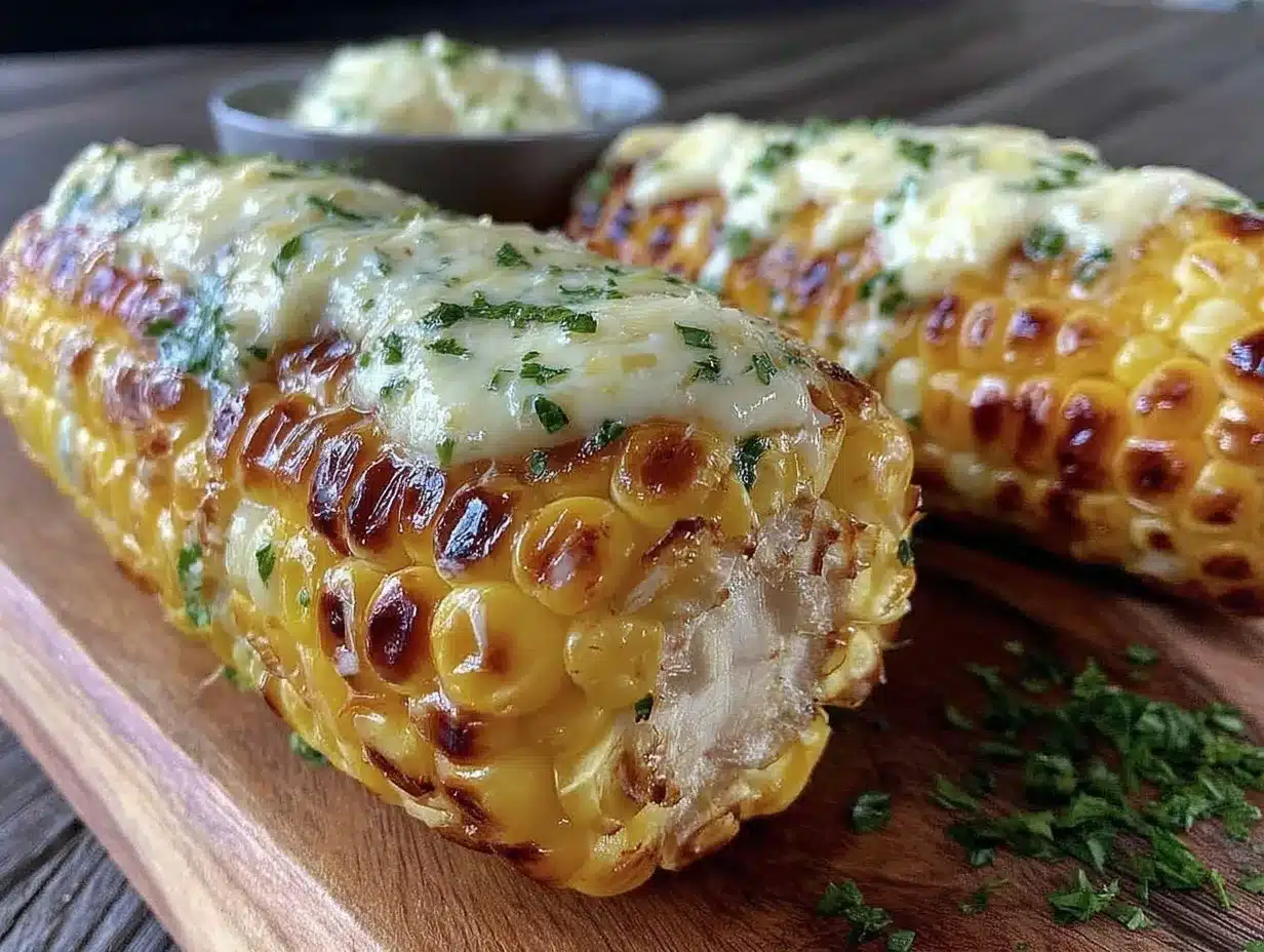 crispy grilled corn on the cob preparation steps