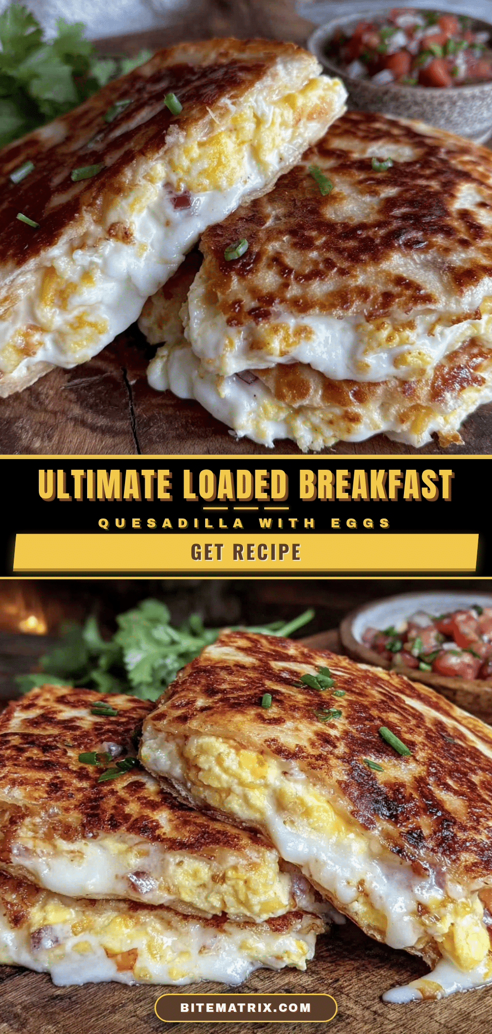 crispy loaded breakfast quesadilla recipe