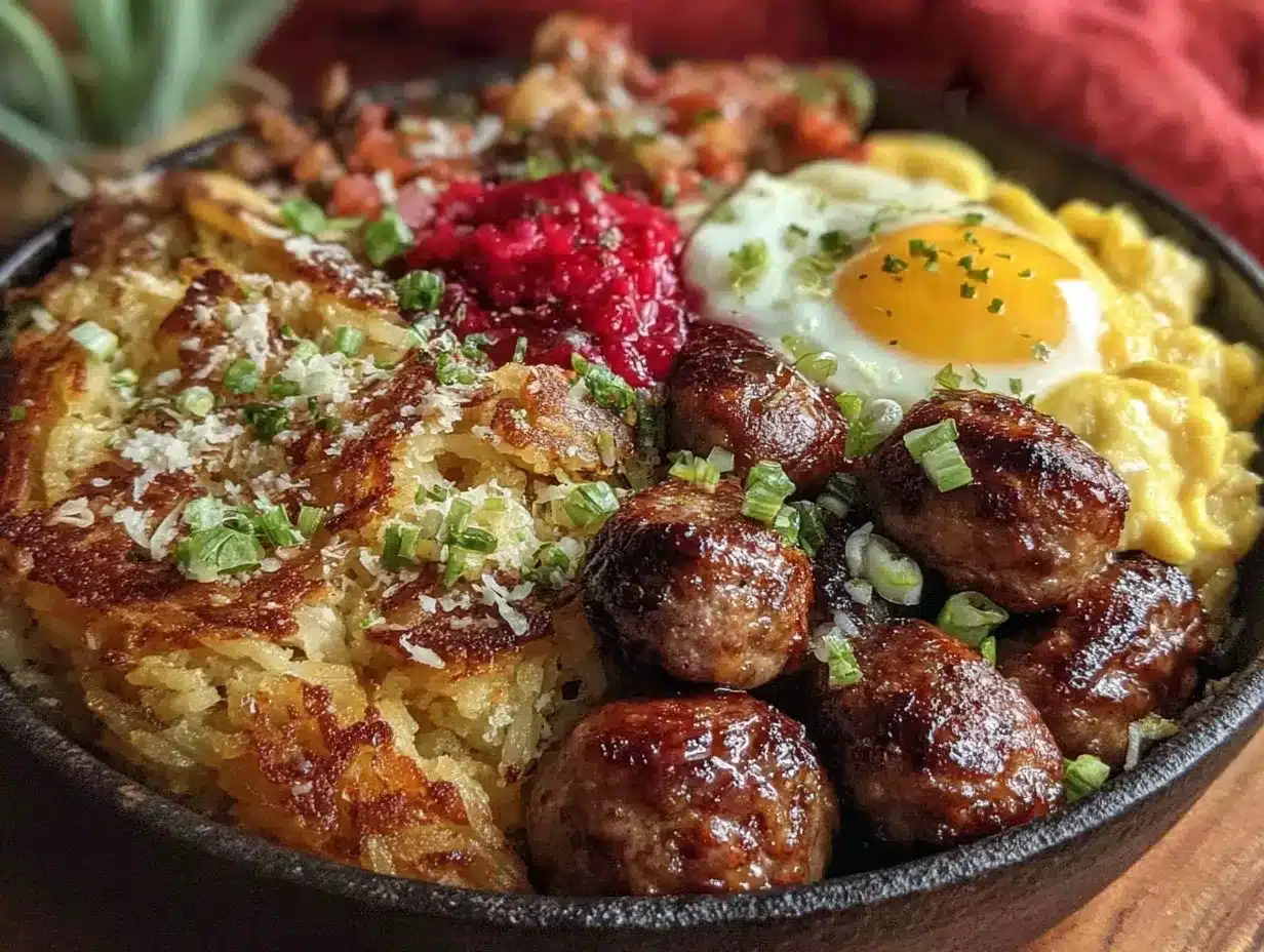 crispy loaded breakfast skillet preparation steps