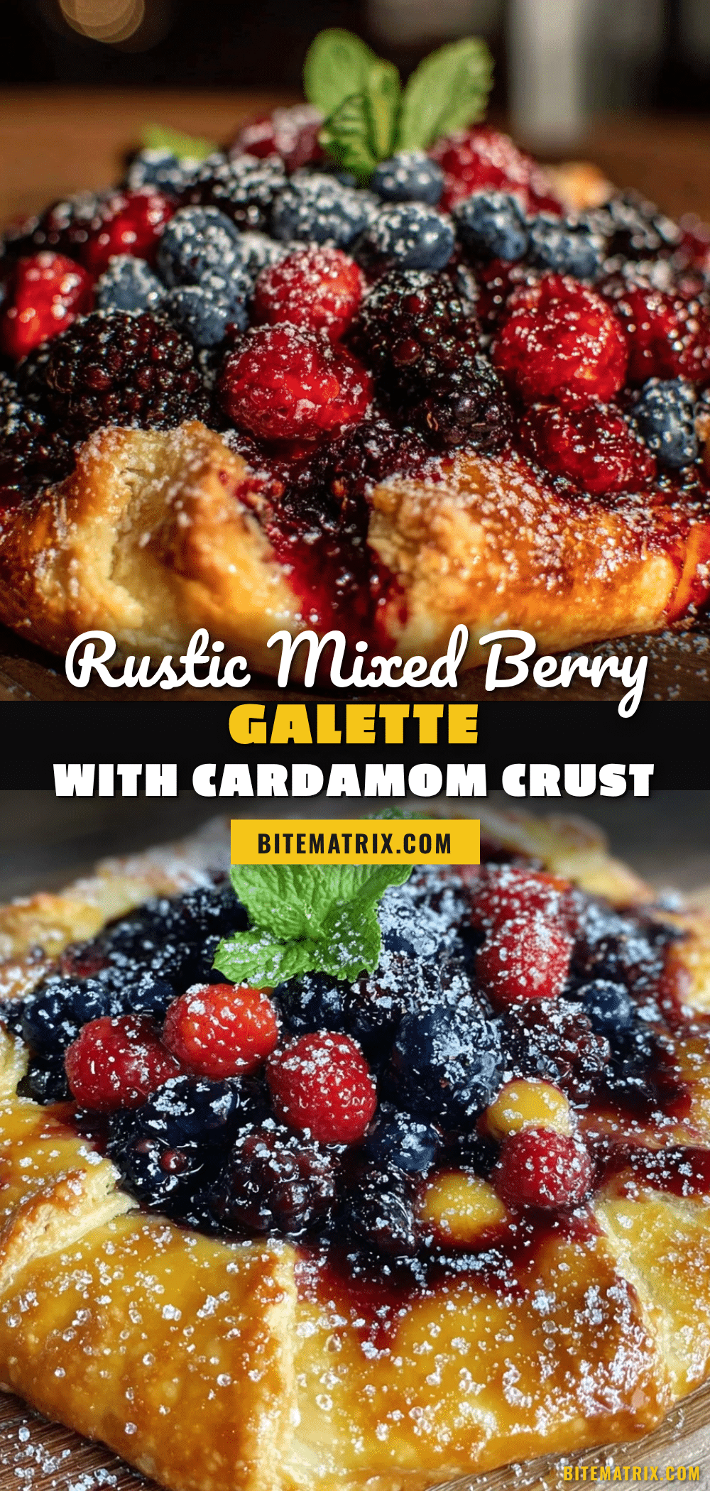 crispy mixed berry galette recipe