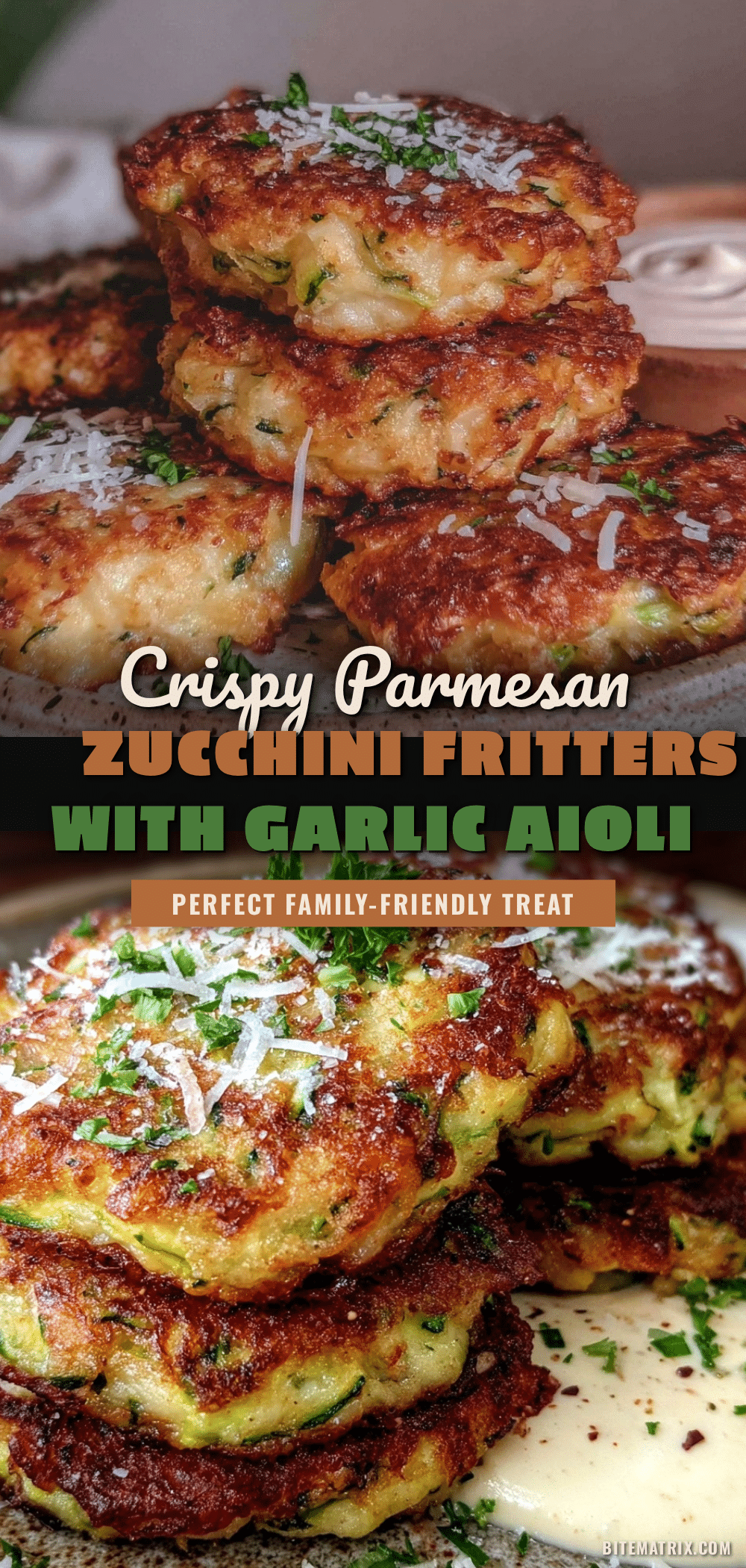 crispy parmesan zucchini fritters recipe