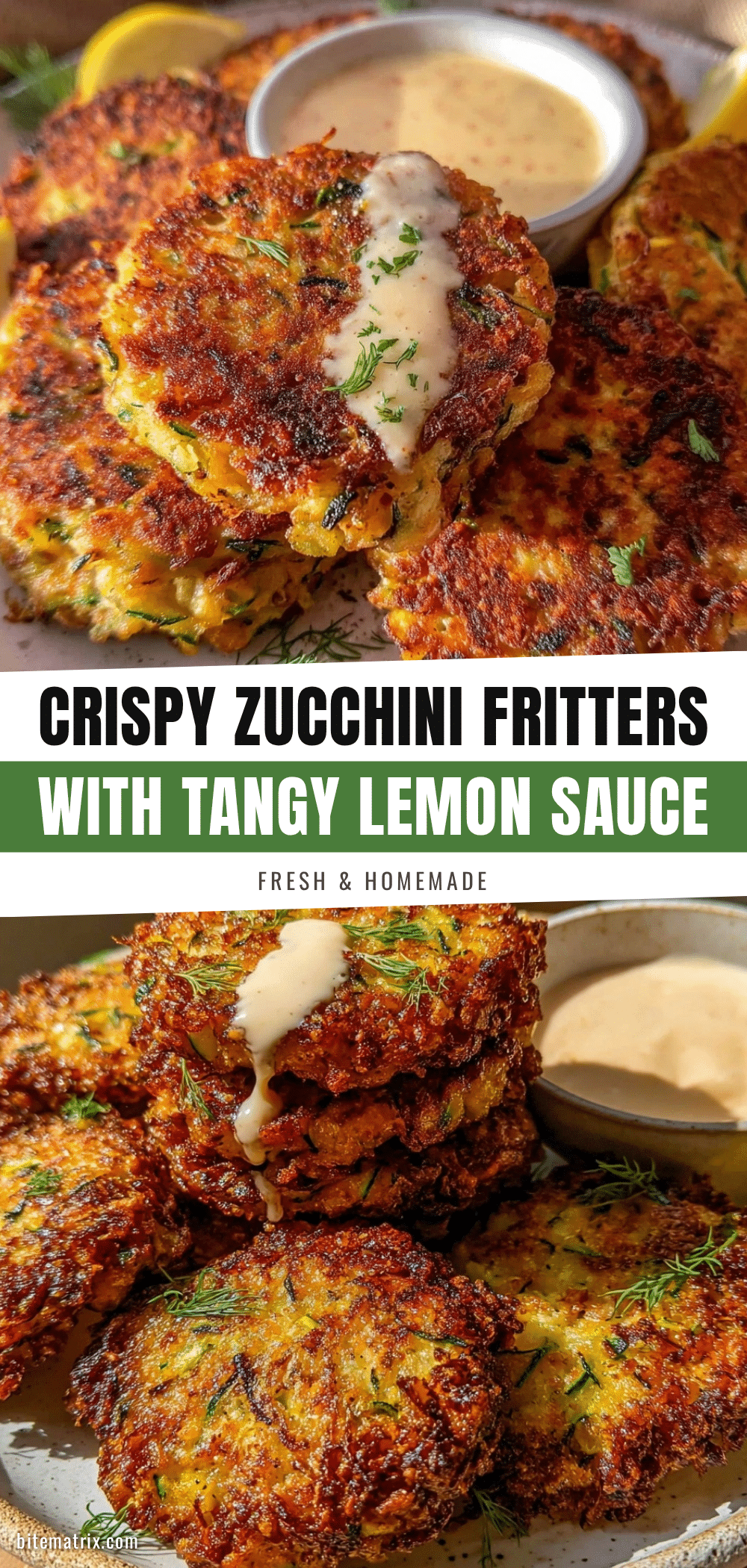 crispy zucchini fritters recipe