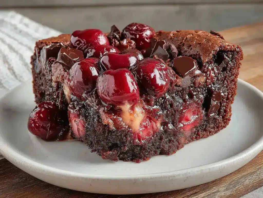 dark chocolate cherry clafoutis - featured image
