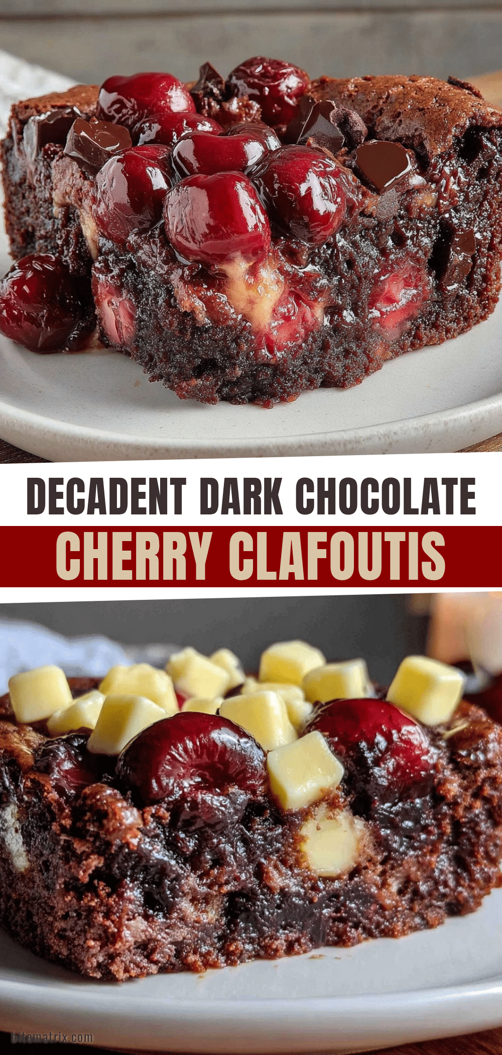 dark chocolate cherry clafoutis recipe