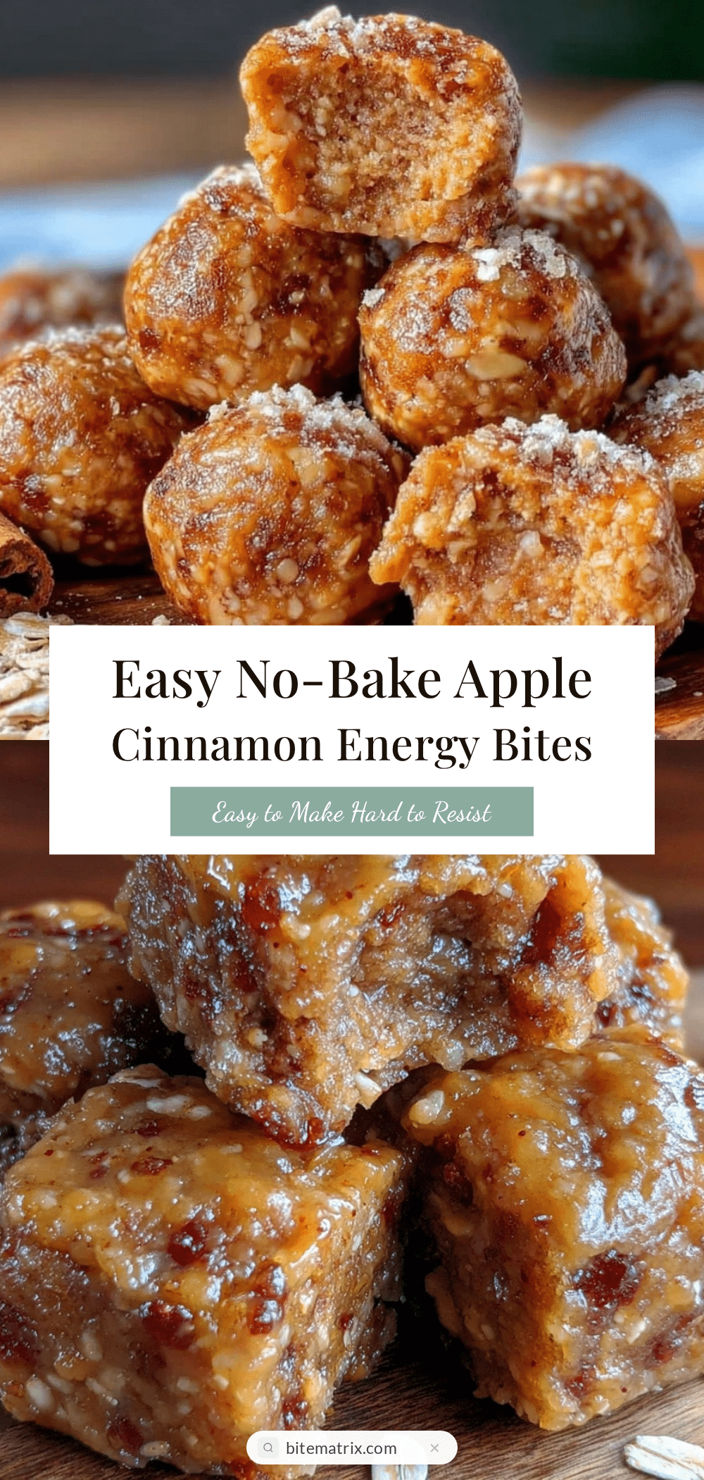 easy apple cinnamon energy bites recipe