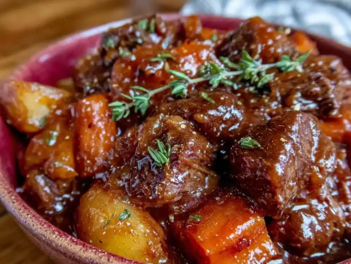 easy lazy day crockpot beef stew preparation steps