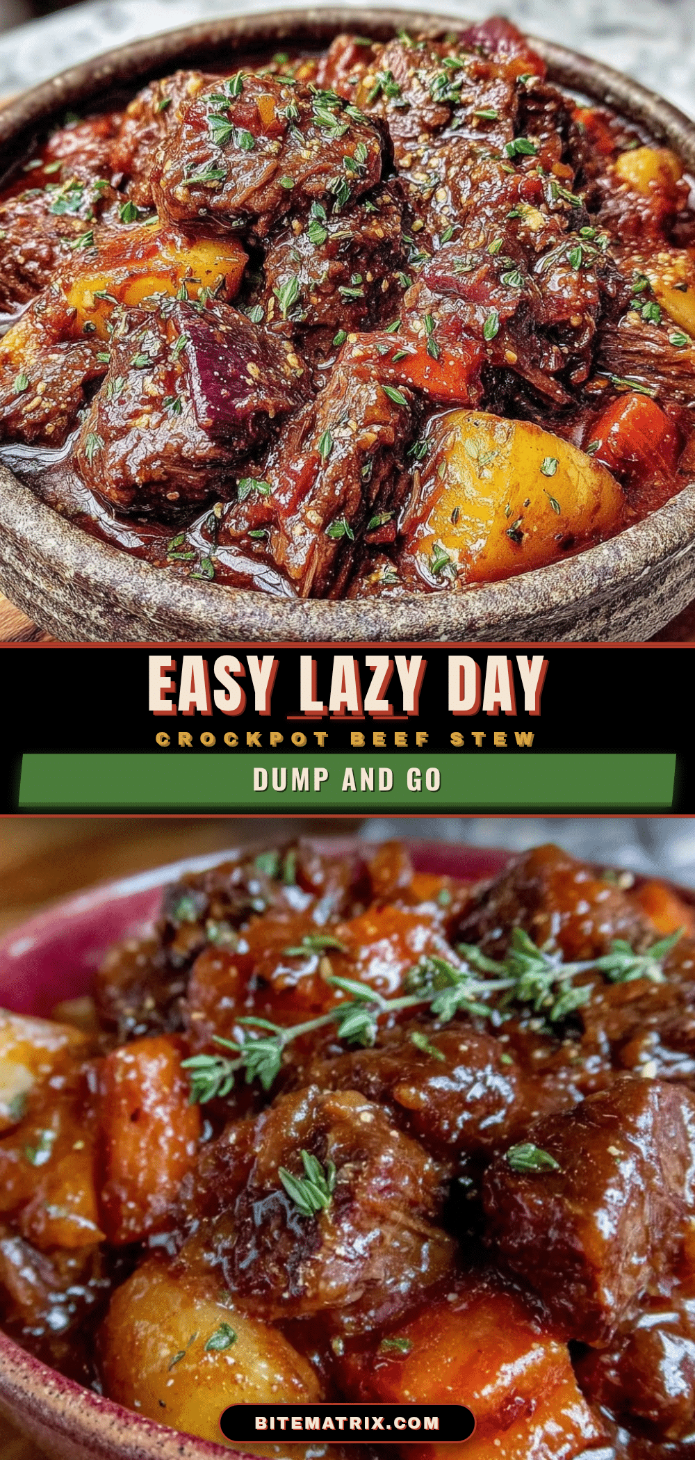 easy lazy day crockpot beef stew recipe