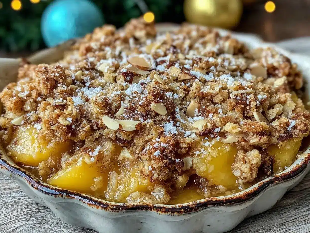 easy peach crisp recipe preparation steps