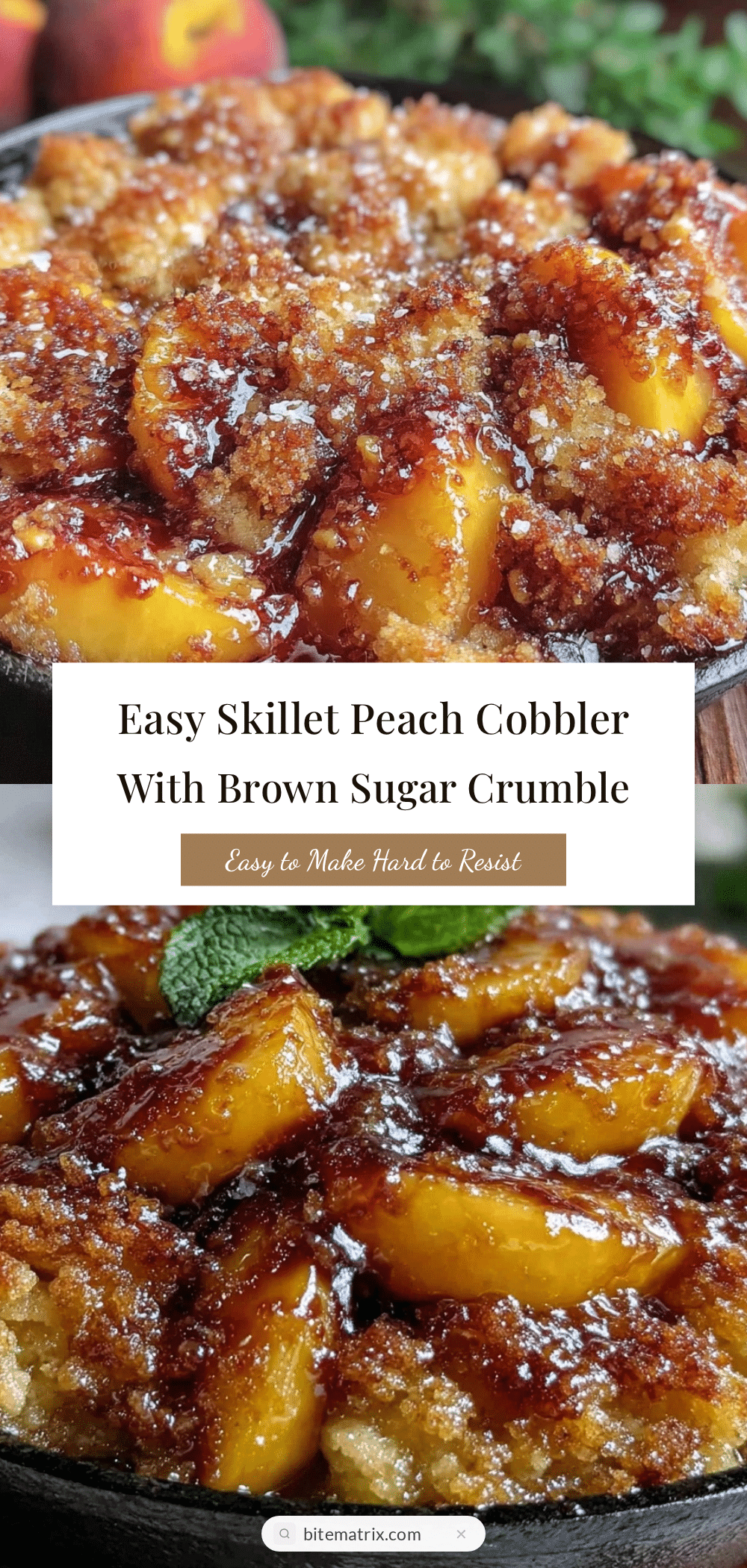 easy skillet peach cobbler recipe