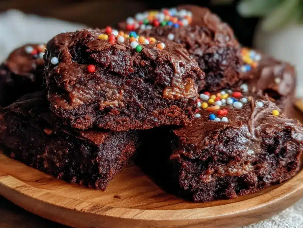 firework explosion brownie bites - featured image