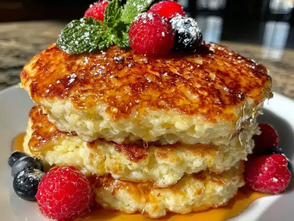 fluffy calorie-deficit protein pancakes - featured image