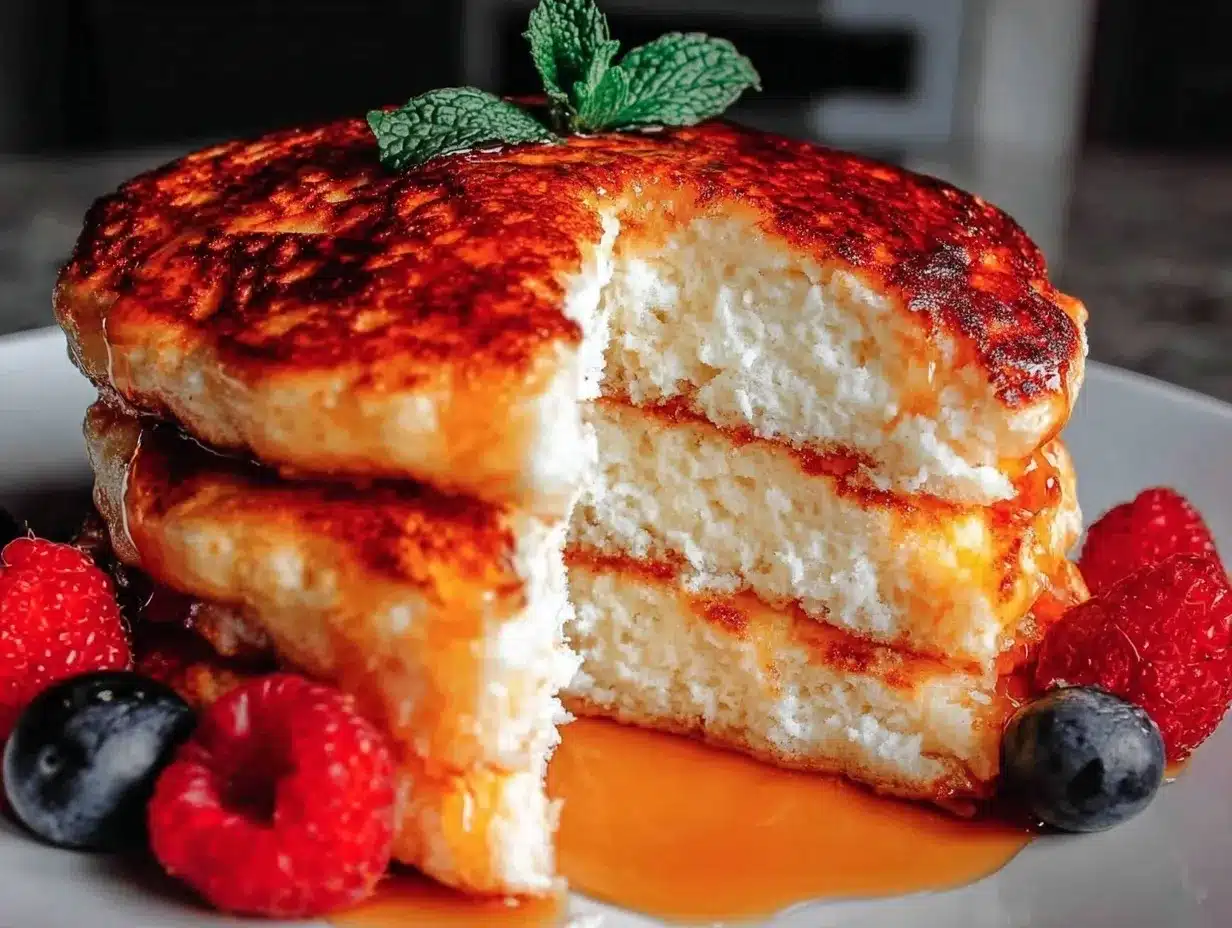 fluffy calorie-deficit protein pancakes preparation steps