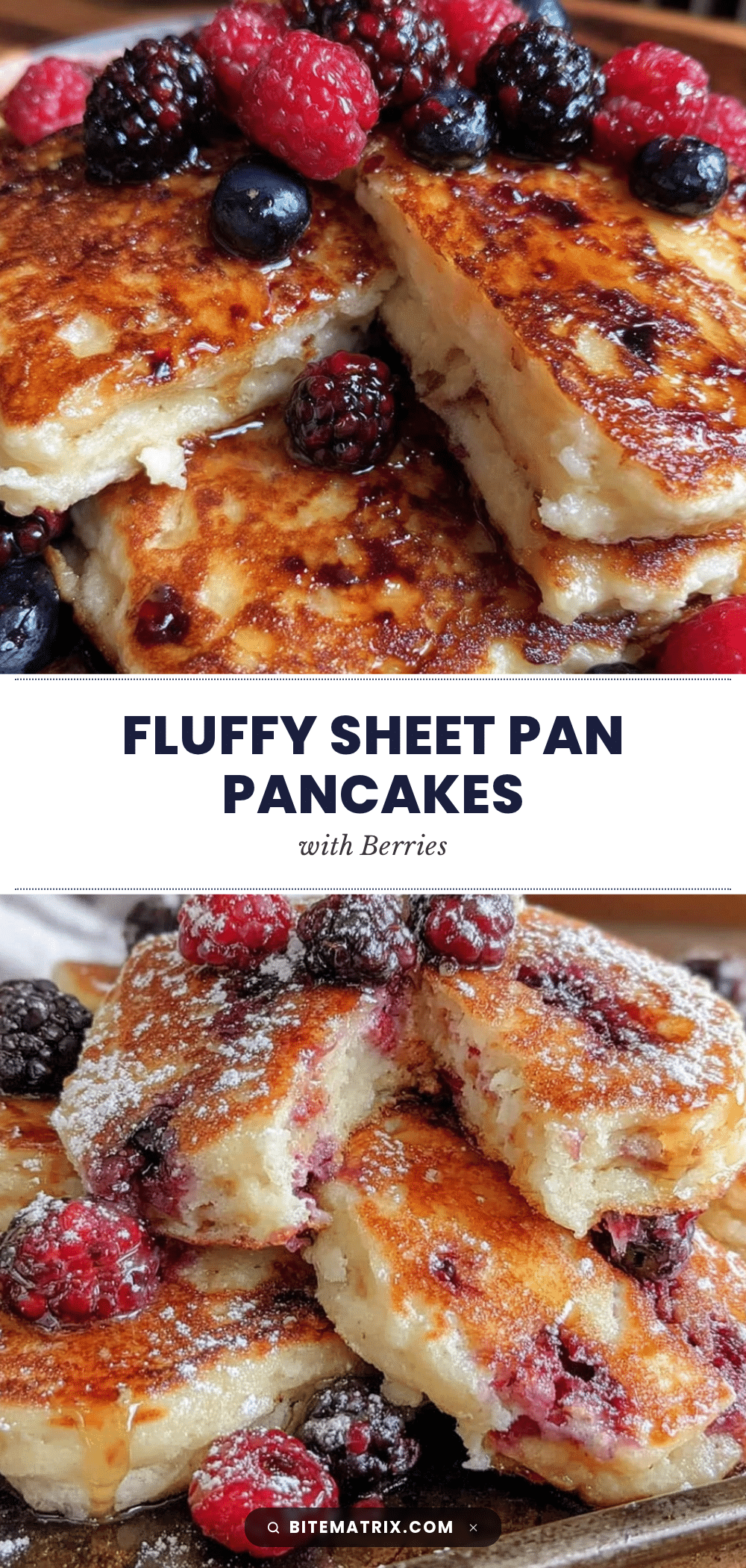 fluffy sheet pan pancakes recipe