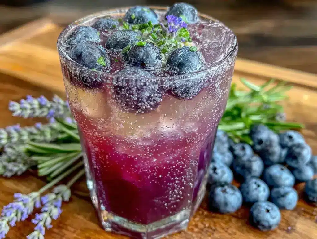fresh blueberry lavender lemonade - featured image