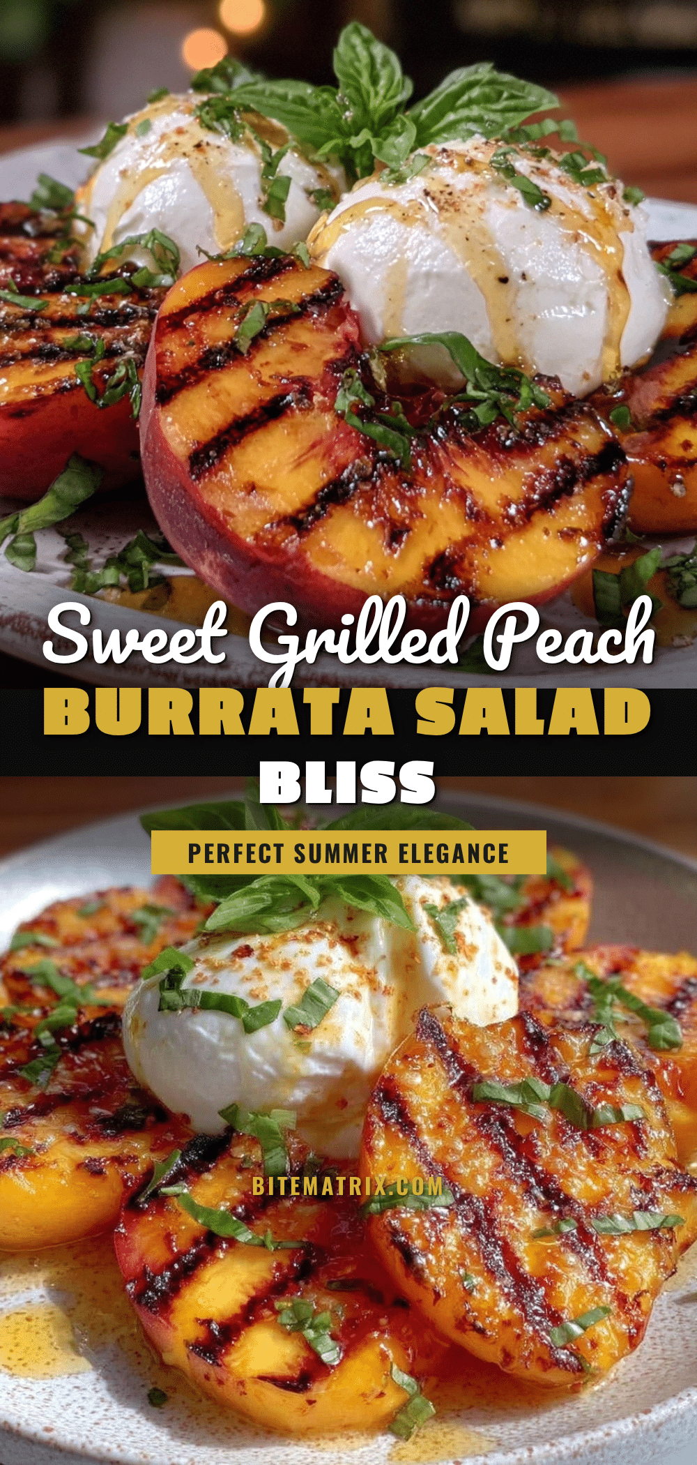 fresh grilled peach and burrata salad recipe